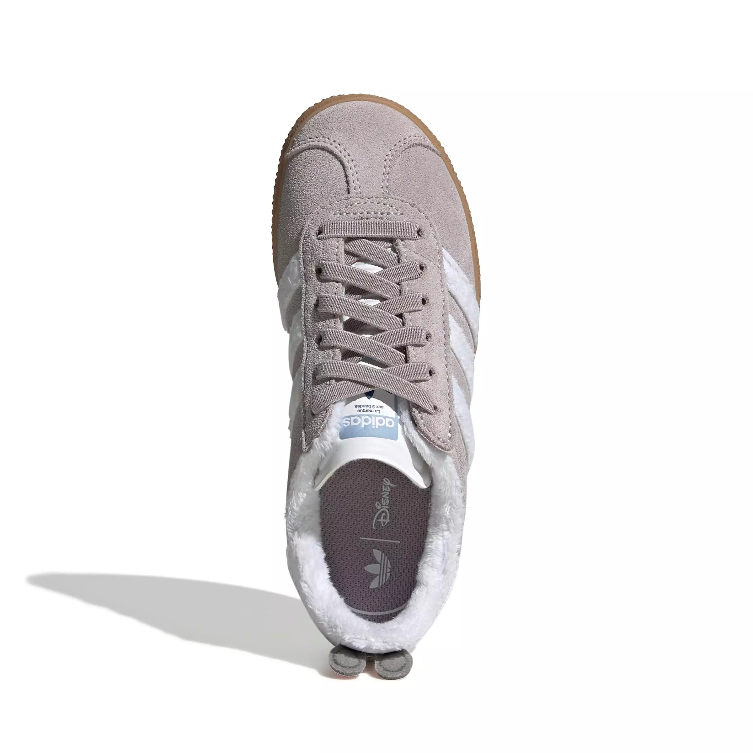 adidas Originals Disney Gazelle Comfort Closure "Ftwr White/Gum 2" Preschool Girls' Shoe - WHITE/GUM