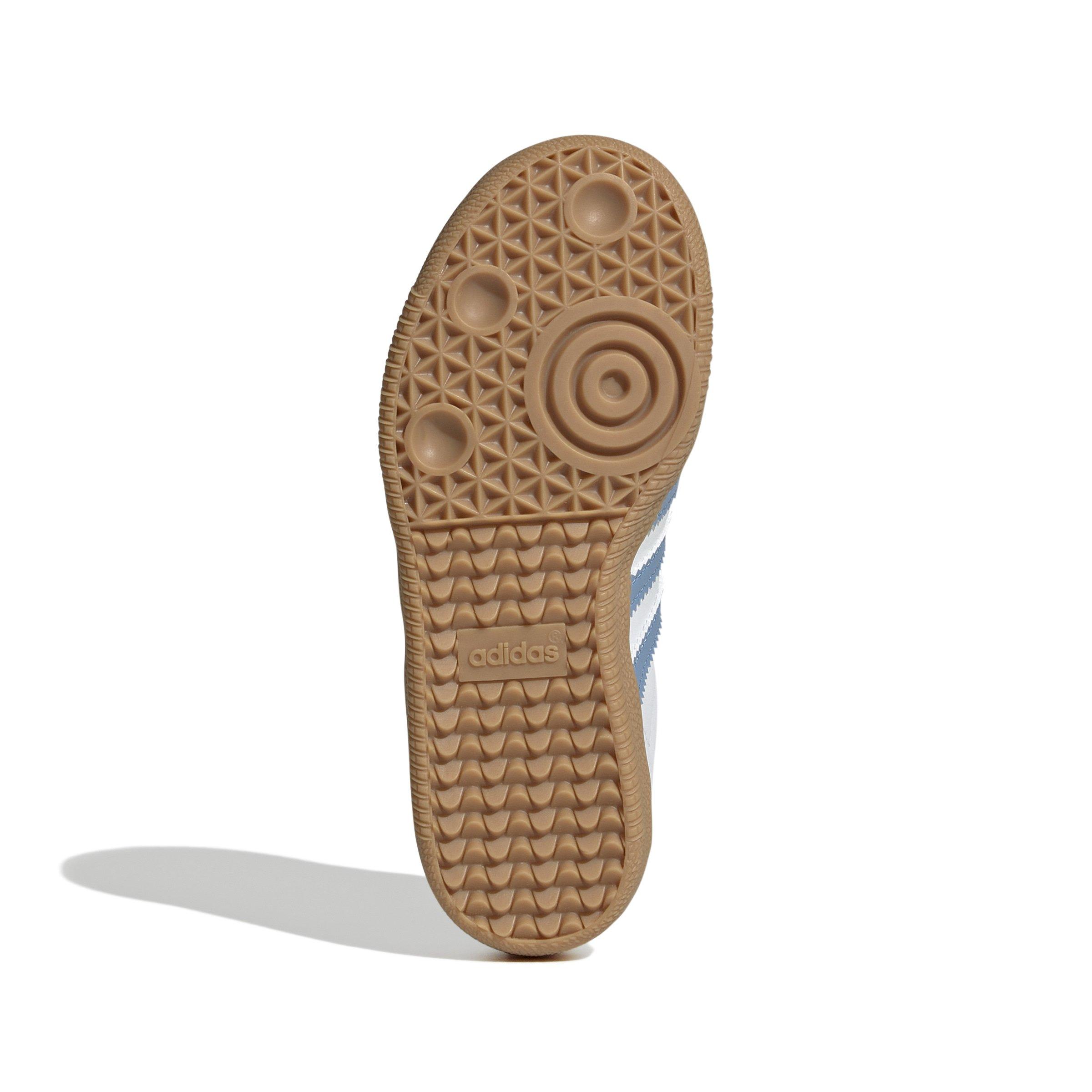 adidas Originals Samba OG Preschool Boys' "Ftwr White/Ash Blue/Gum 3" Shoe