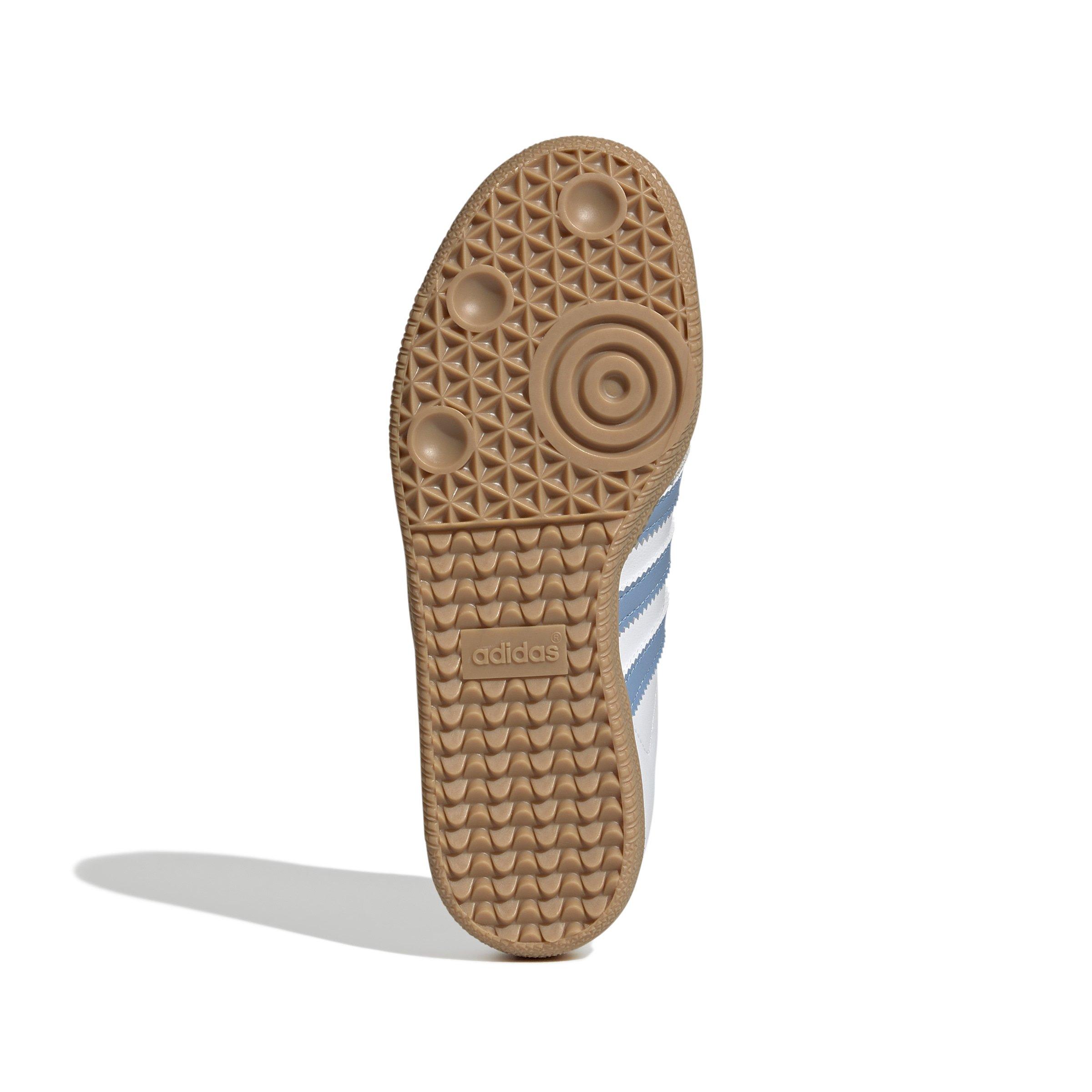 adidas Originals Samba OG Grade School Boys' "Ftwr White/Ash Blue/Gum 3" Shoe