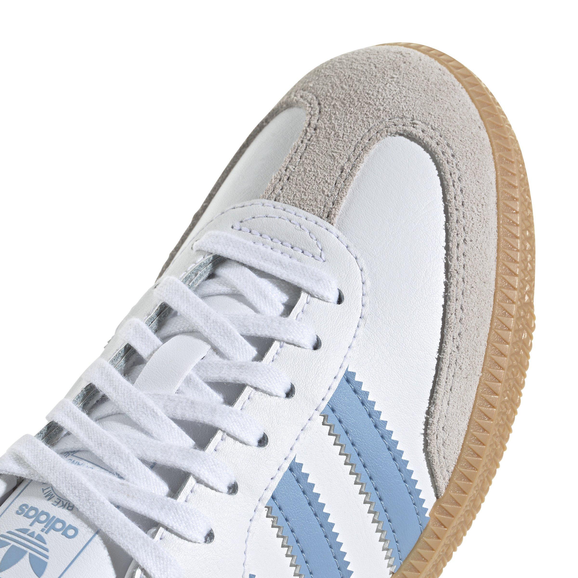 adidas Originals Samba OG Grade School Boys' "Ftwr White/Ash Blue/Gum 3" Shoe