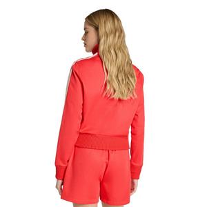 adidas Originals Women's Firebird Knitted Crochet Detail Jacket - Red