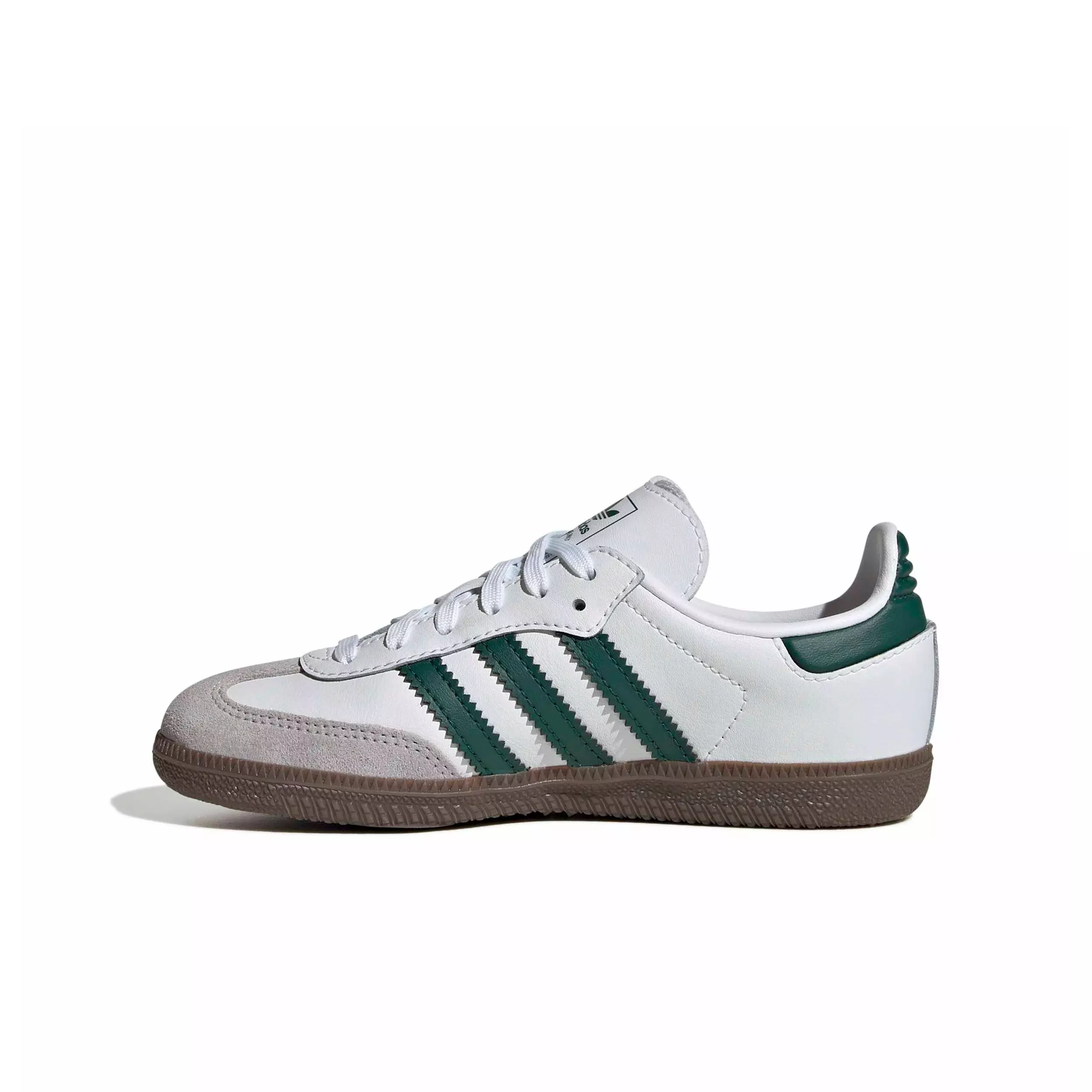 adidas Originals Samba OG "Ftwr White/Collegiate Green/Gum 5" Preschool Boys' Shoe - WHITE/GREEN/GUM