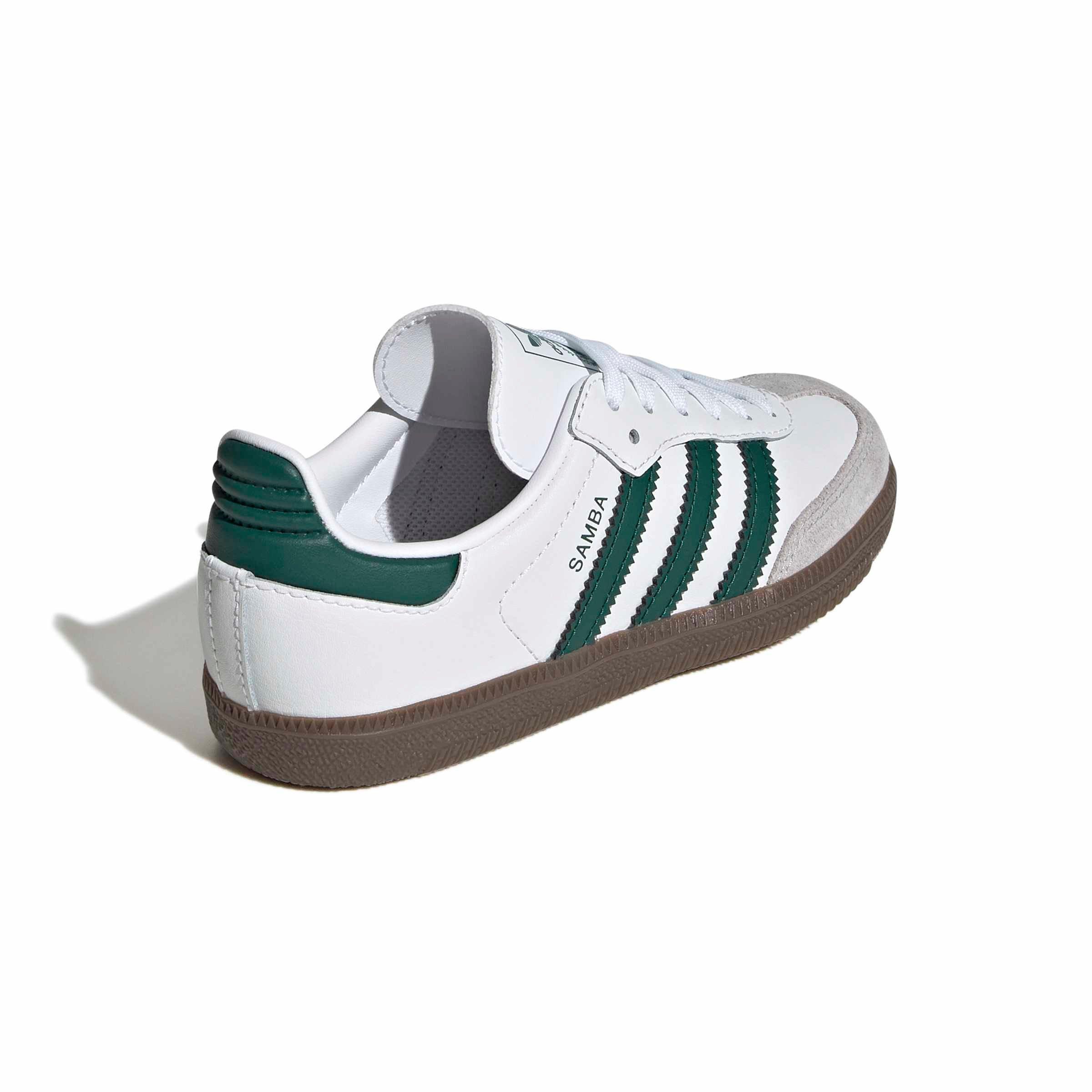adidas Originals Samba OG Preschool Boys' "Ftwr White/Collegiate Green/Gum 5" Shoe