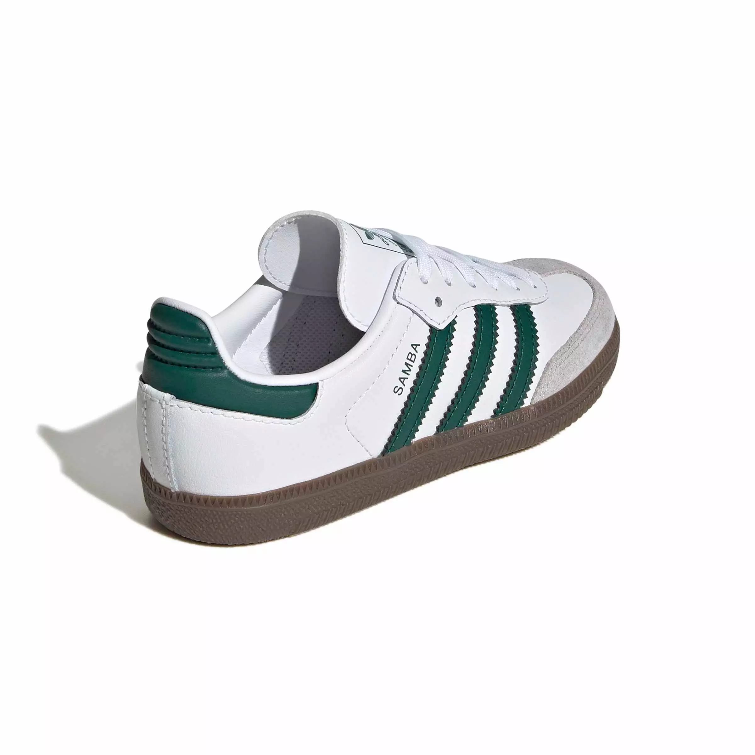 adidas Originals Samba OG "Ftwr White/Collegiate Green/Gum 5" Preschool Boys' Shoe - WHITE/GREEN/GUM