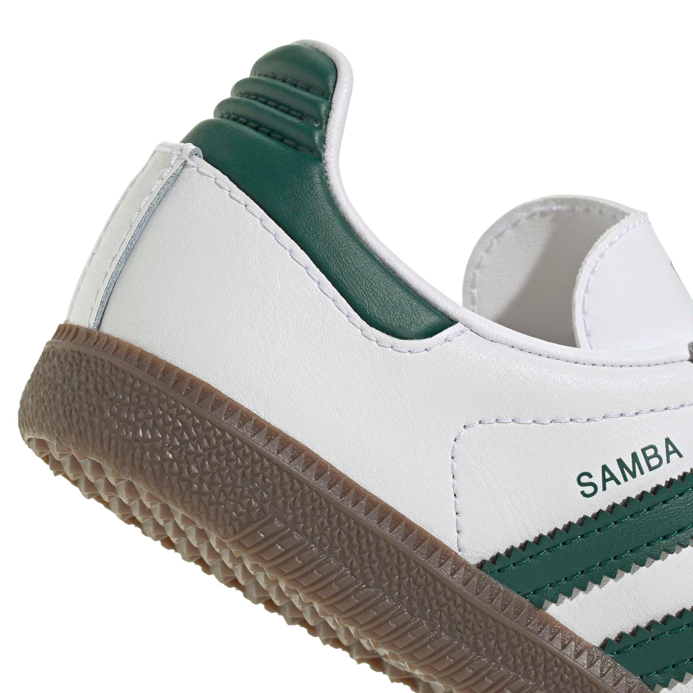adidas Originals Samba OG Preschool Boys' "Ftwr White/Collegiate Green/Gum 5" Shoe