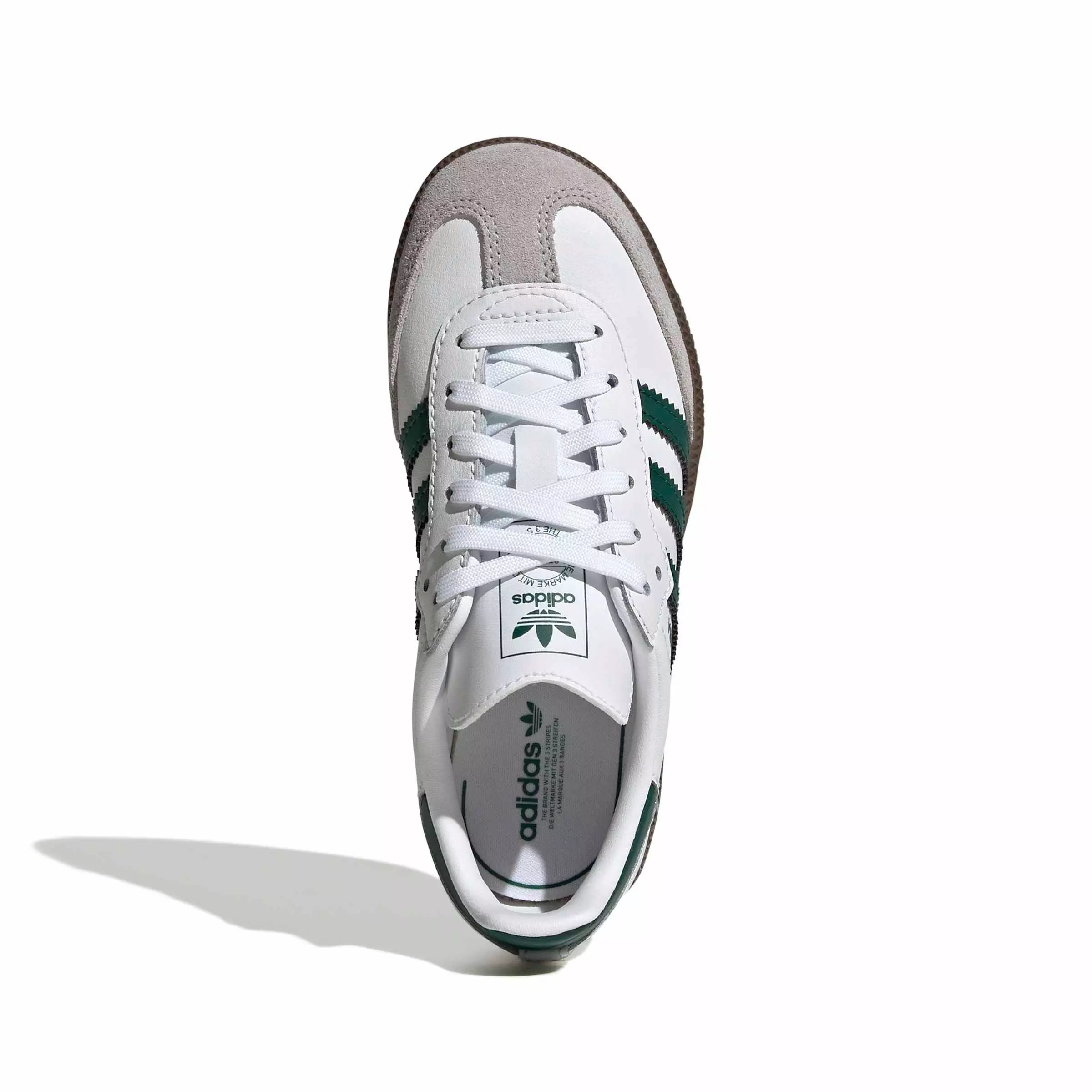 adidas Originals Samba OG "Ftwr White/Collegiate Green/Gum 5" Preschool Boys' Shoe - WHITE/GREEN/GUM