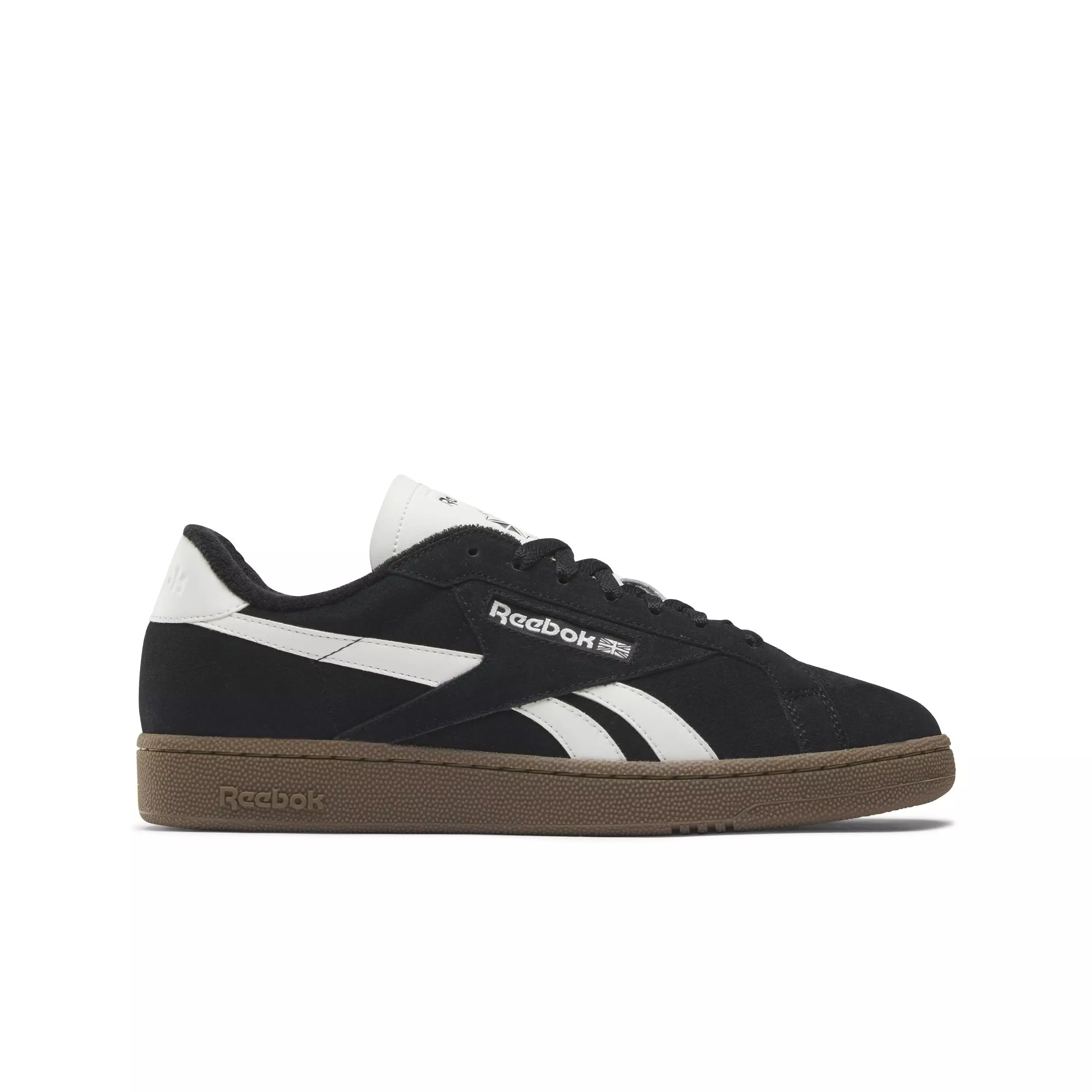 Reebok Club C Grounds UK "Core Black/Chalk/Gum" Unisex Shoe - BLACK/CHALK/GUM