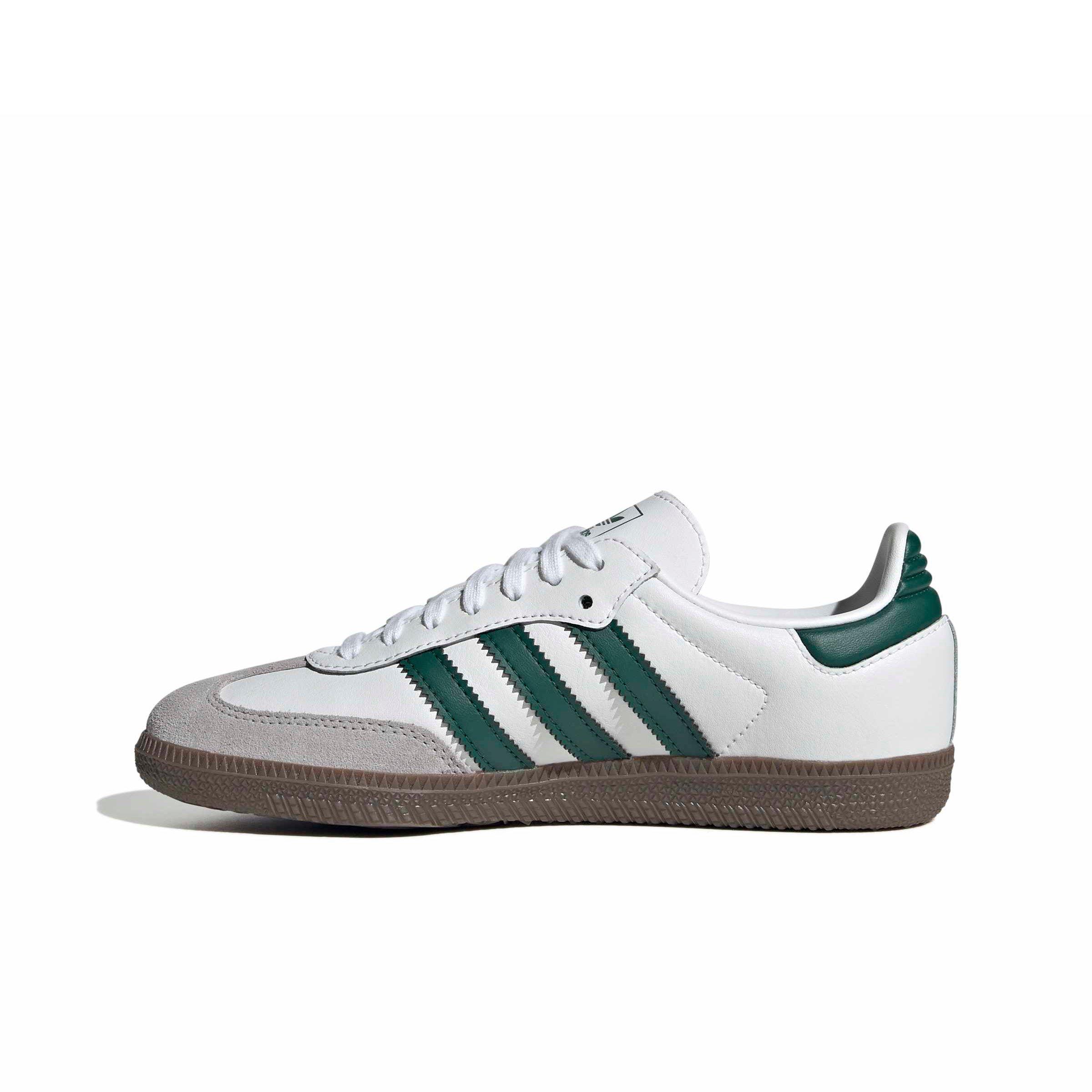 adidas Originals Samba OG Grade School Boys' "Ftwr White/Collegiate Green/Gum 5" Shoe
