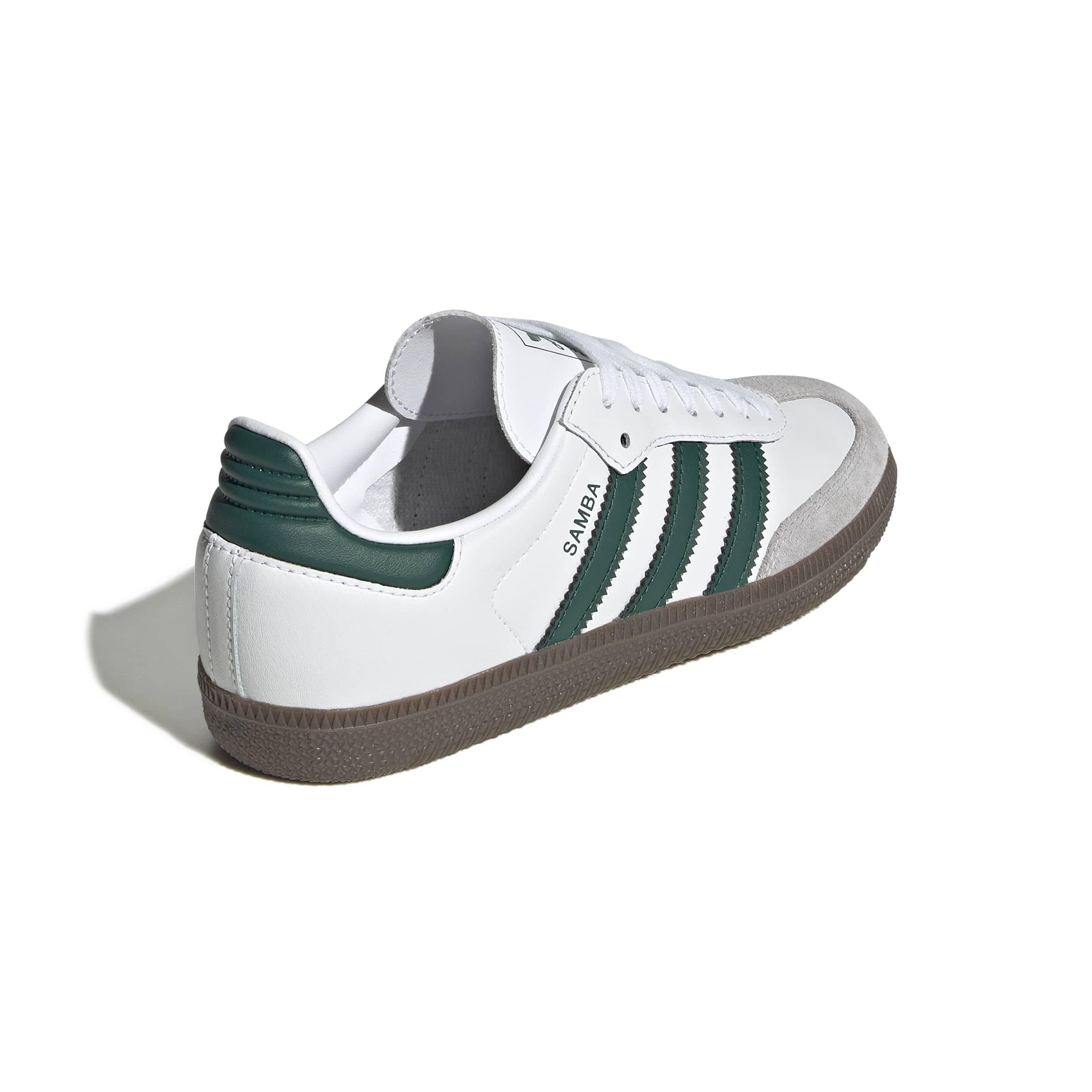 adidas Originals Samba OG Grade School Boys' "Ftwr White/Collegiate Green/Gum 5" Shoe