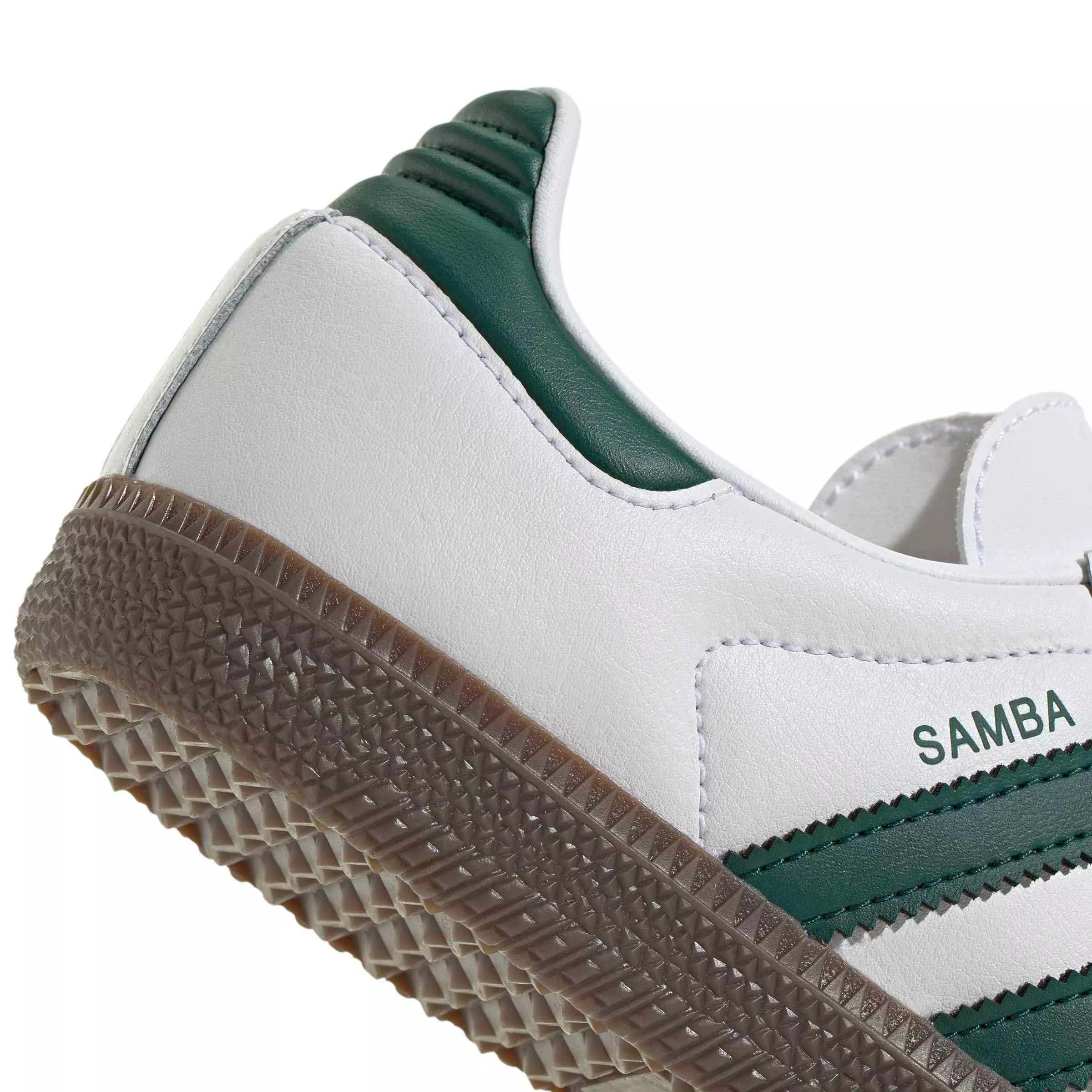 adidas Originals Samba OG "Ftwr White/Collegiate Green/Gum 5" Grade School Boys' Shoe - WHITE/GREEN/GUM