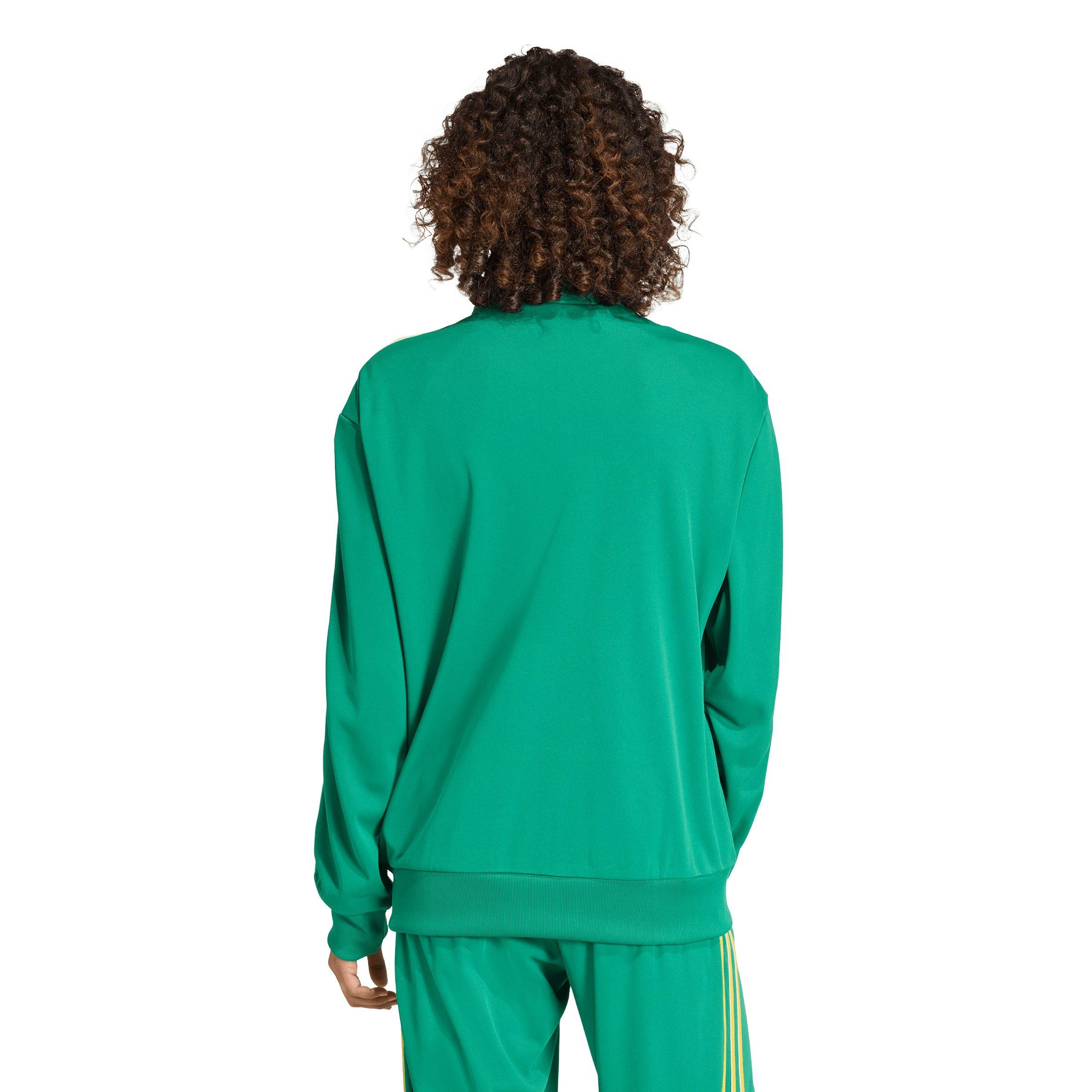 adidas Originals Women's Firebird Loose Track Jacket - Green/Yellow - GREEN/YELLOW Thumbnail View 2