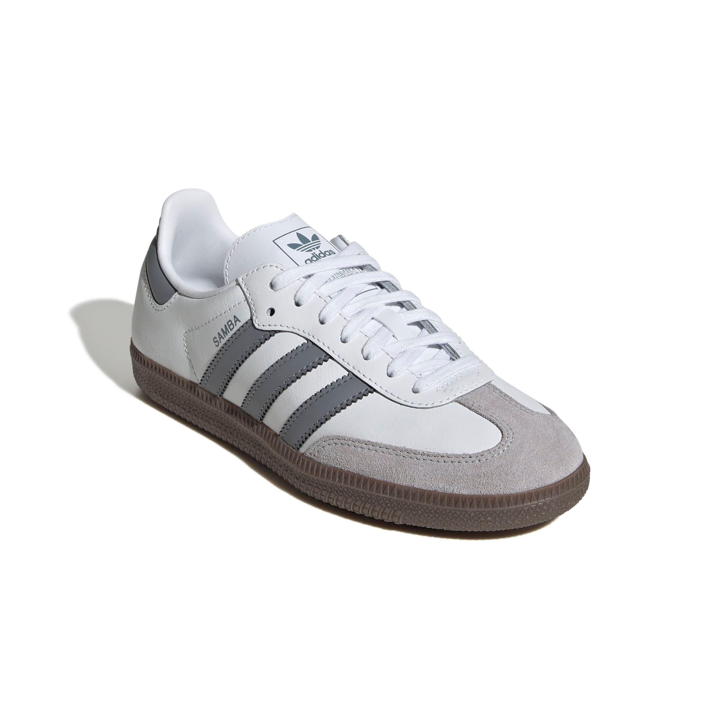 adidas Originals Samba OG Grade School Boys' "Ftwr White/Grey/Gum 5" Shoe