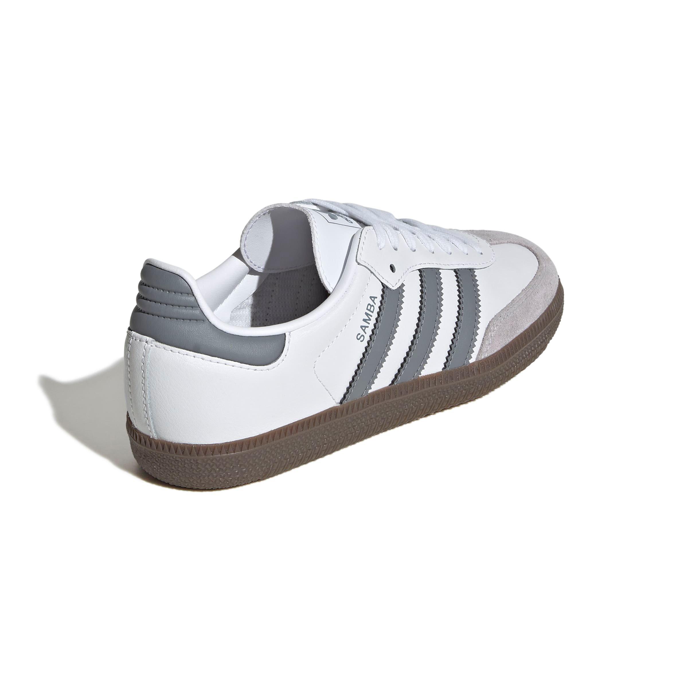 adidas Originals Samba OG Grade School Boys' "Ftwr White/Grey/Gum 5" Shoe