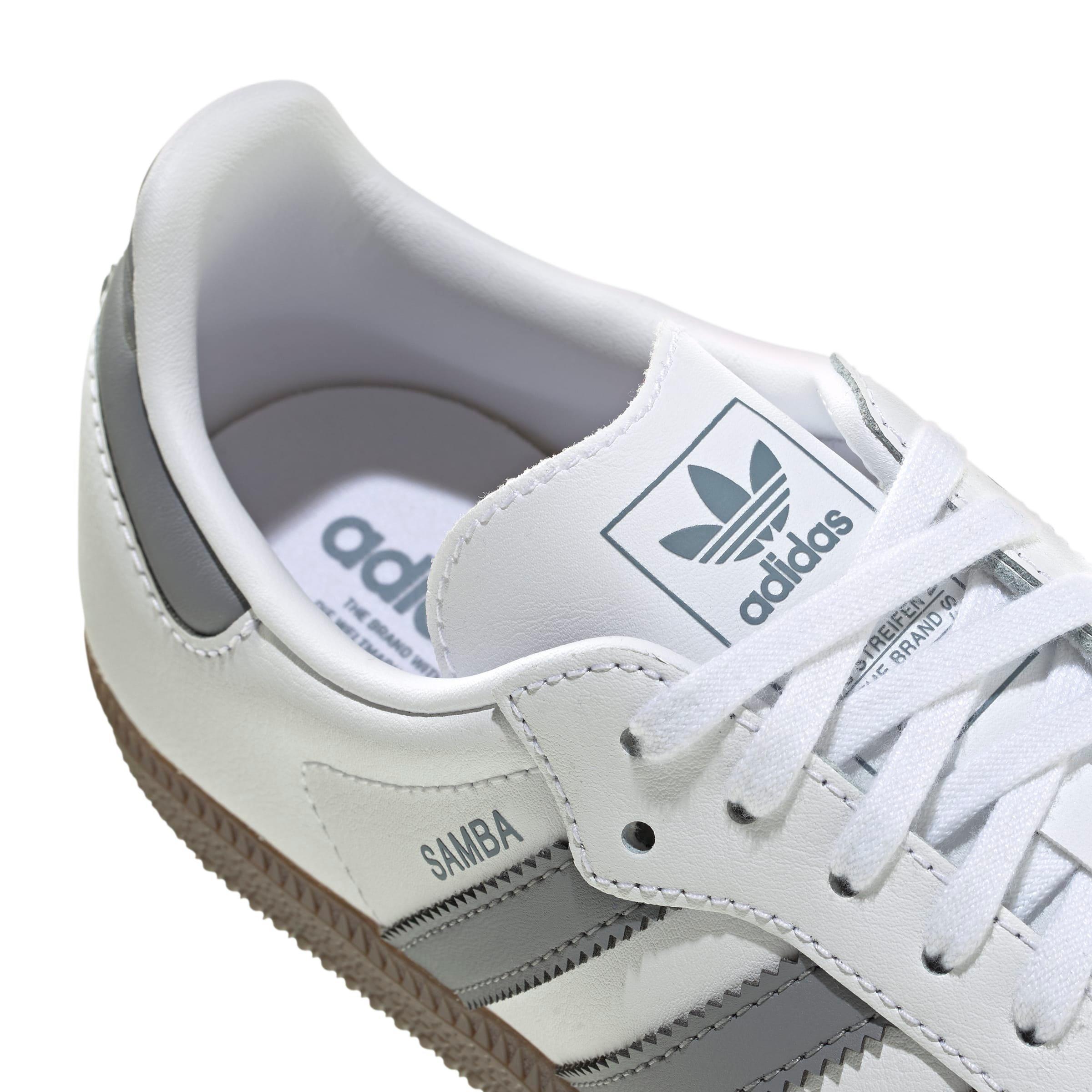 adidas Originals Samba OG Grade School Boys' "Ftwr White/Grey/Gum 5" Shoe