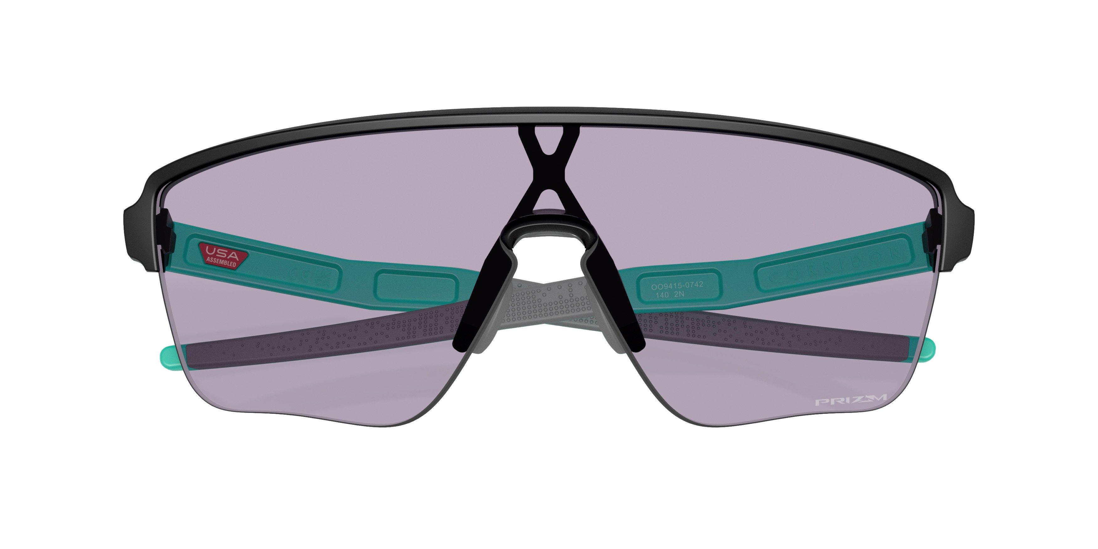 Oakley Corridor SQ Prizm Slate Sunglasses - Matte Black - BLACK/GREY Thumbnail View 8
