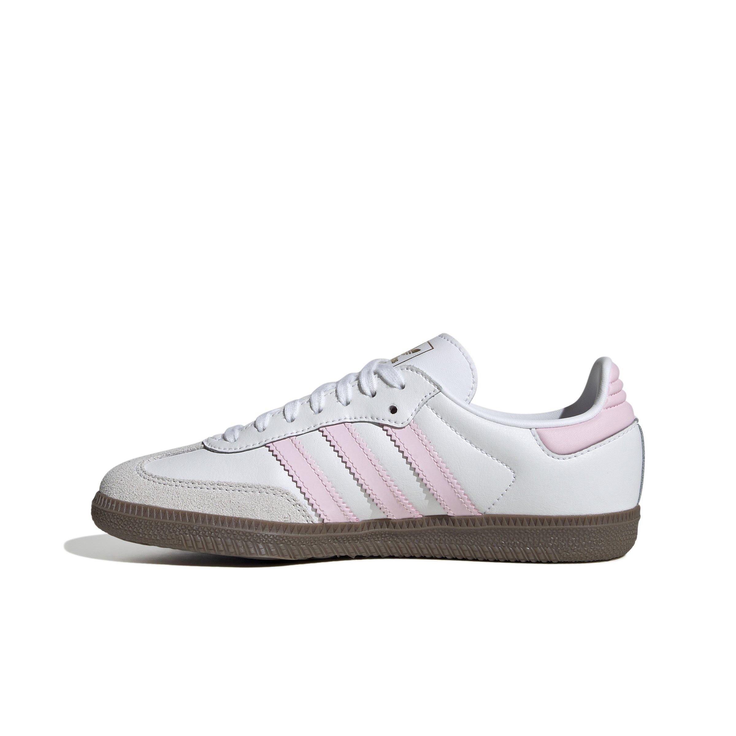 adidas Originals Samba OG Grade School Girls' "Ftwr White/Clear Pink/Gum 5" Shoe
