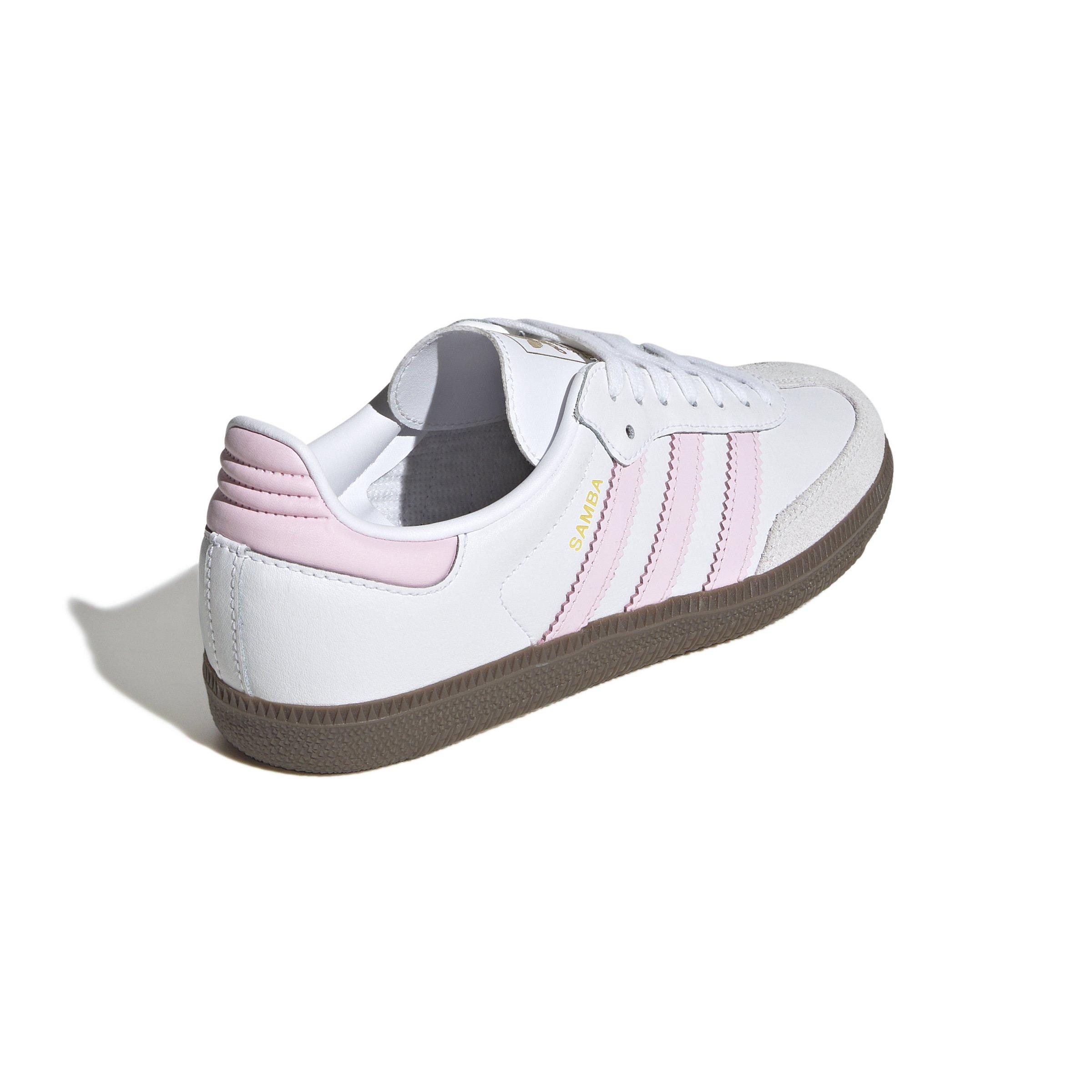 adidas Originals Samba OG Grade School Girls' "Ftwr White/Clear Pink/Gum 5" Shoe