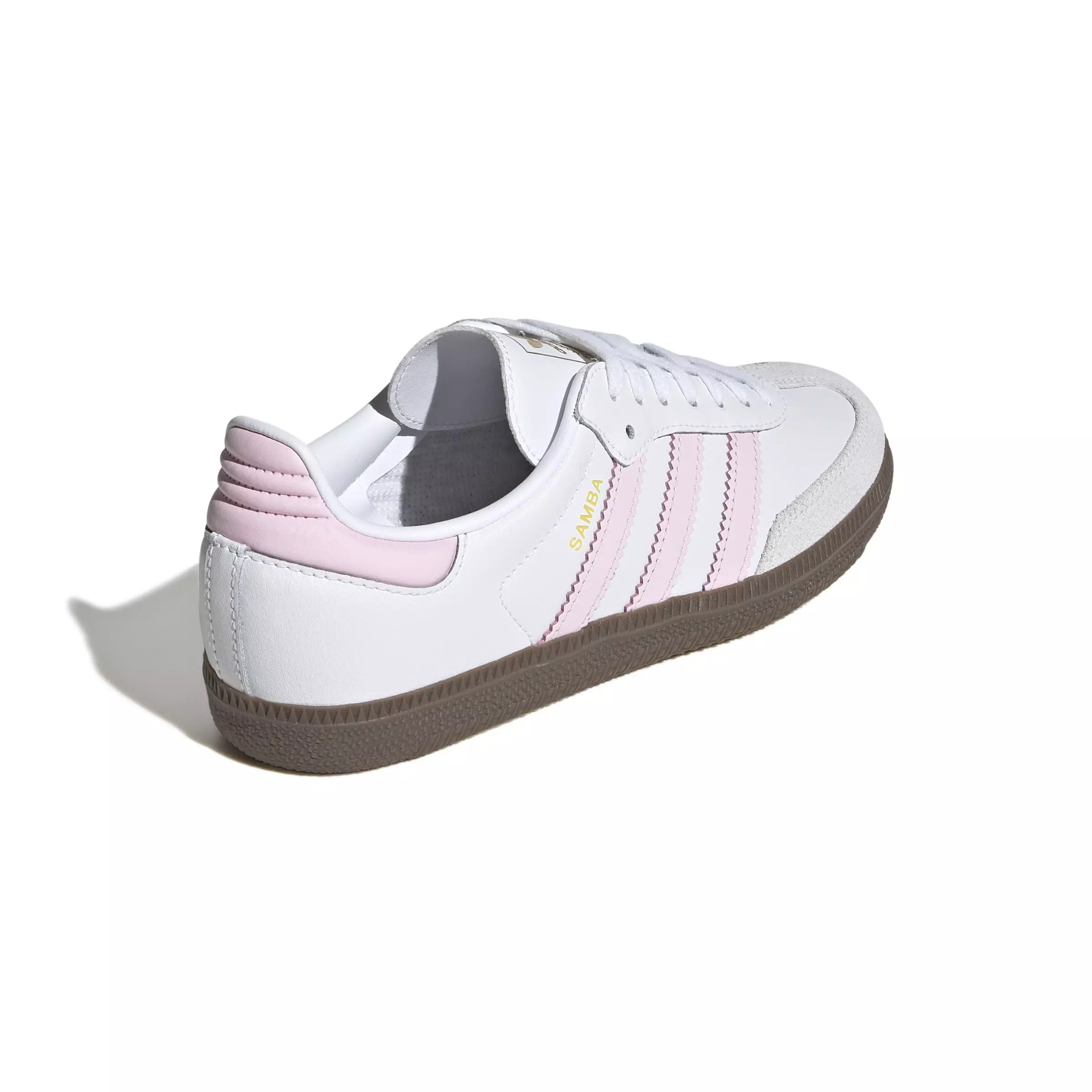 adidas Originals Samba OG "Ftwr White/Clear Pink/Gum 5" Grade School Girls' Shoe - WHITE/PINK/GUM