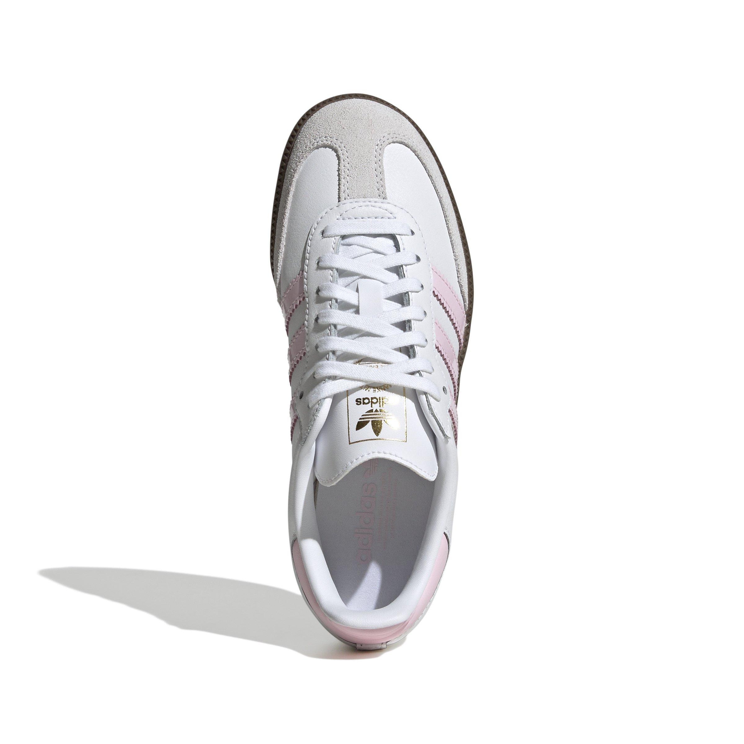 adidas Originals Samba OG Grade School Girls' "Ftwr White/Clear Pink/Gum 5" Shoe