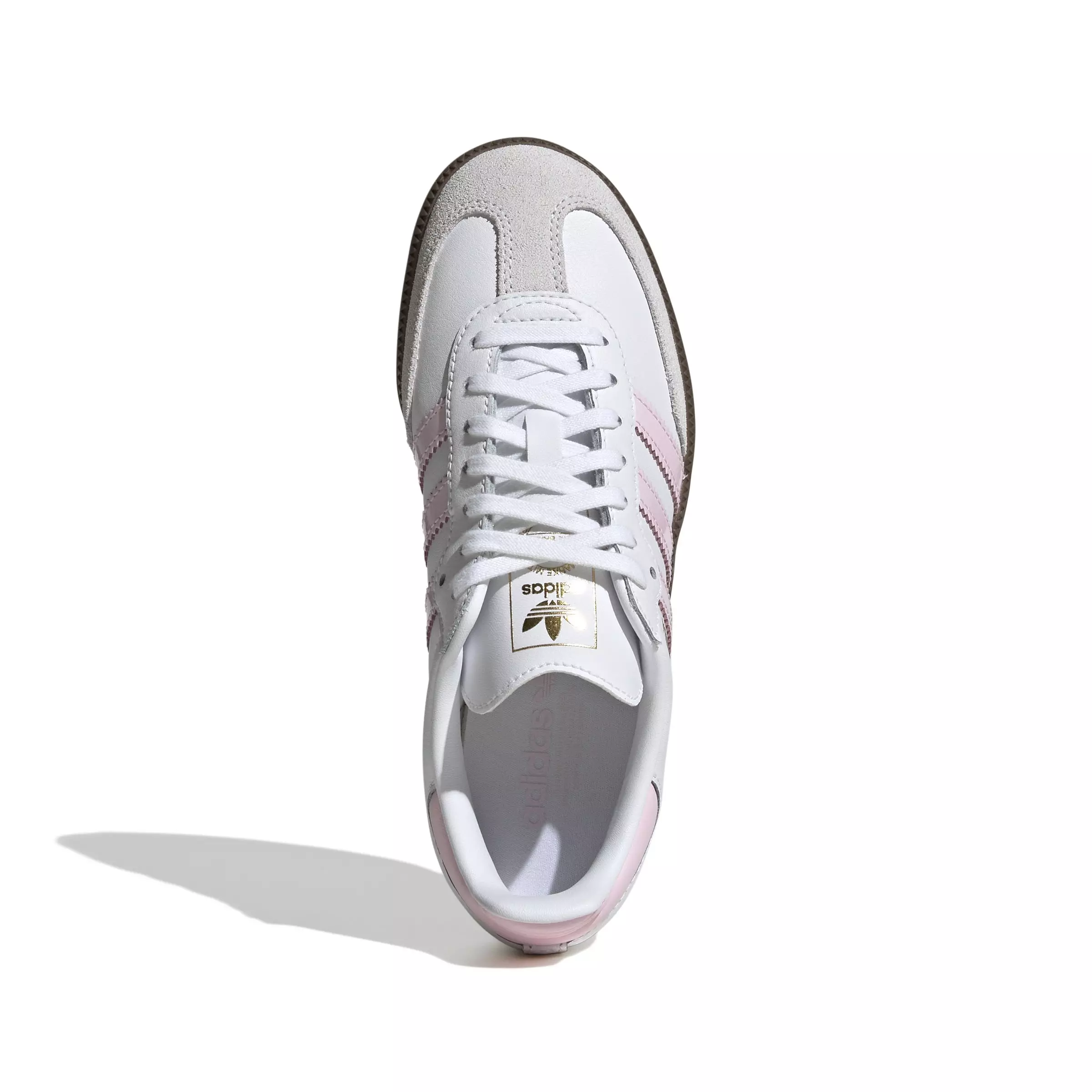 adidas Originals Samba OG "Ftwr White/Clear Pink/Gum 5" Grade School Girls' Shoe - WHITE/PINK/GUM