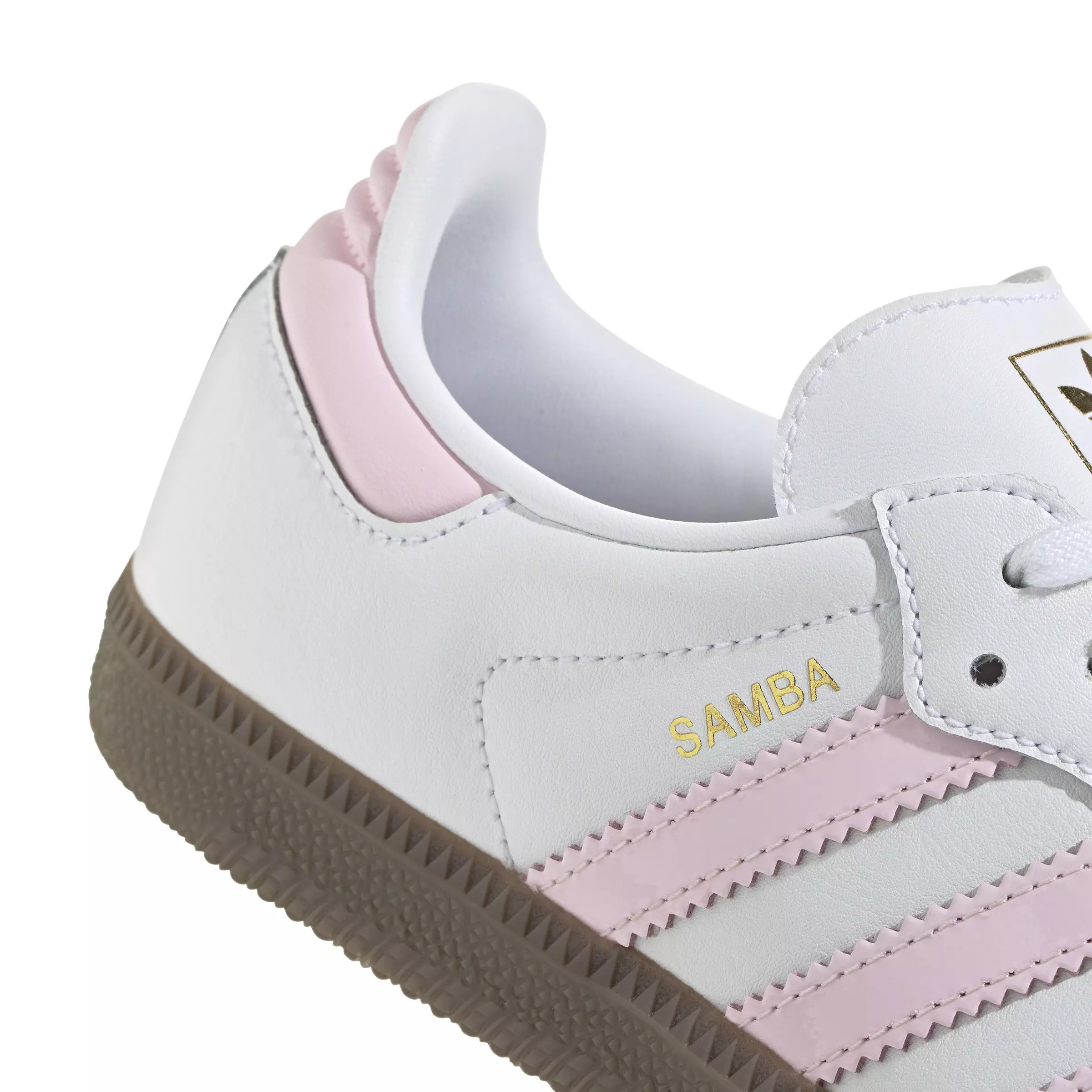 adidas Originals Samba OG "Ftwr White/Clear Pink/Gum 5" Grade School Girls' Shoe - WHITE/PINK/GUM