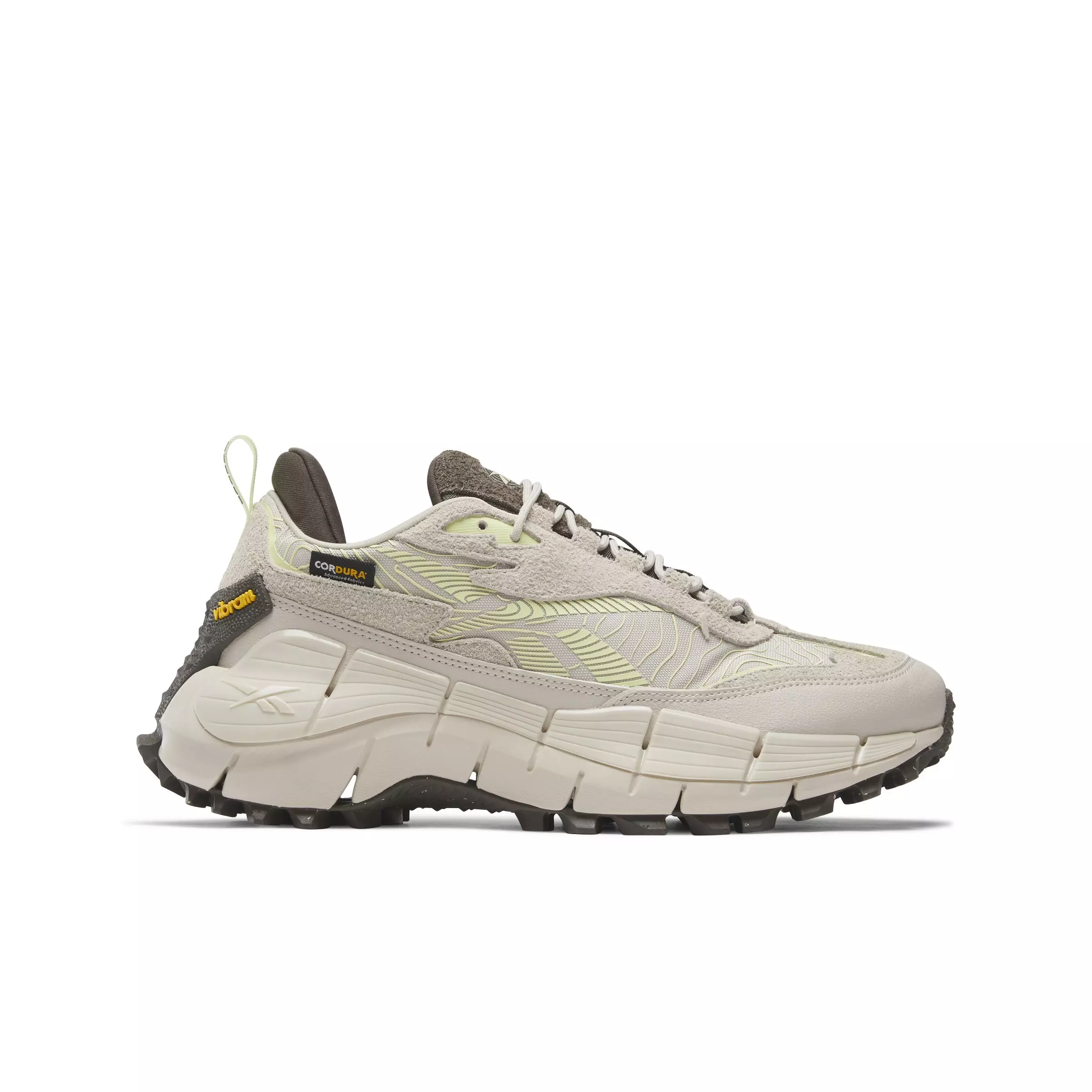 Reebok Zig Kinetica 2.5 Edge "Beige/Brown/Yellow" Unisex Shoe - BEIGE/BROWN/YELLOW