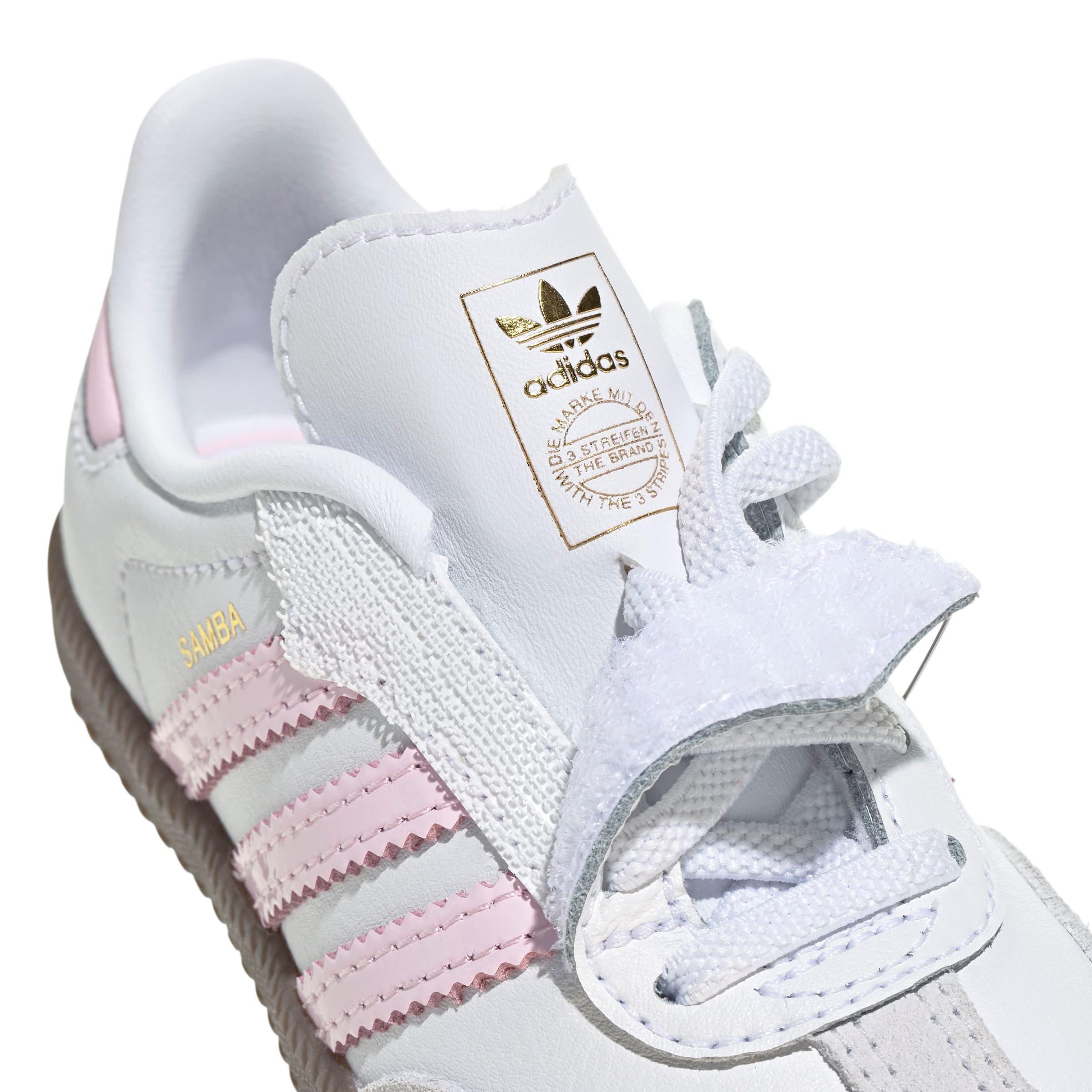 adidas Originals Samba OG Comfort Closure Infant Girls' "Ftwr White/Clear Pink/Gum 5" Shoe