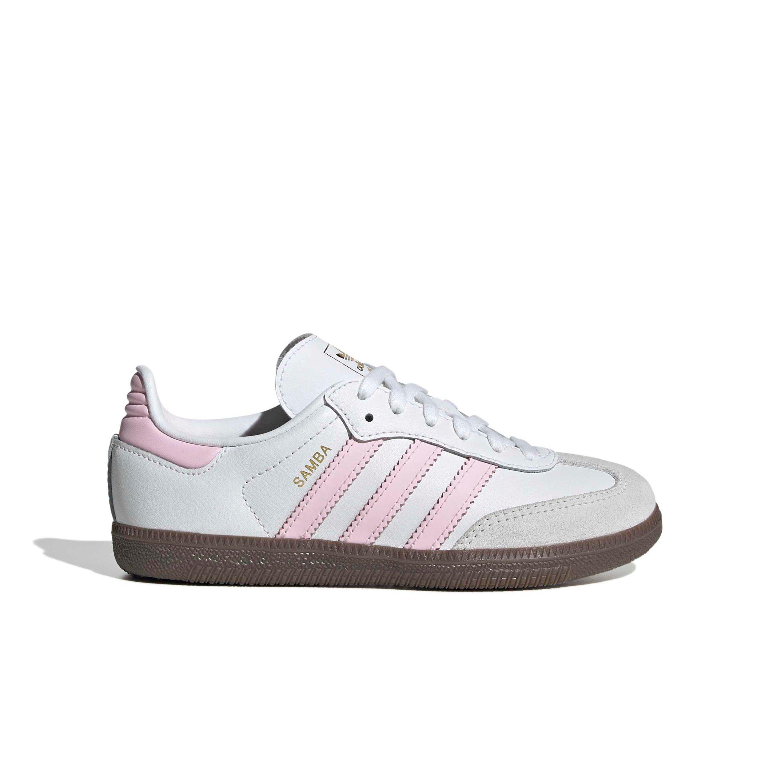adidas Originals Samba OG "Ftwr White/Clear Pink/Gum 5" Preschool Girls' Shoe - WHITE/PINK/GUM Thumbnail View 1