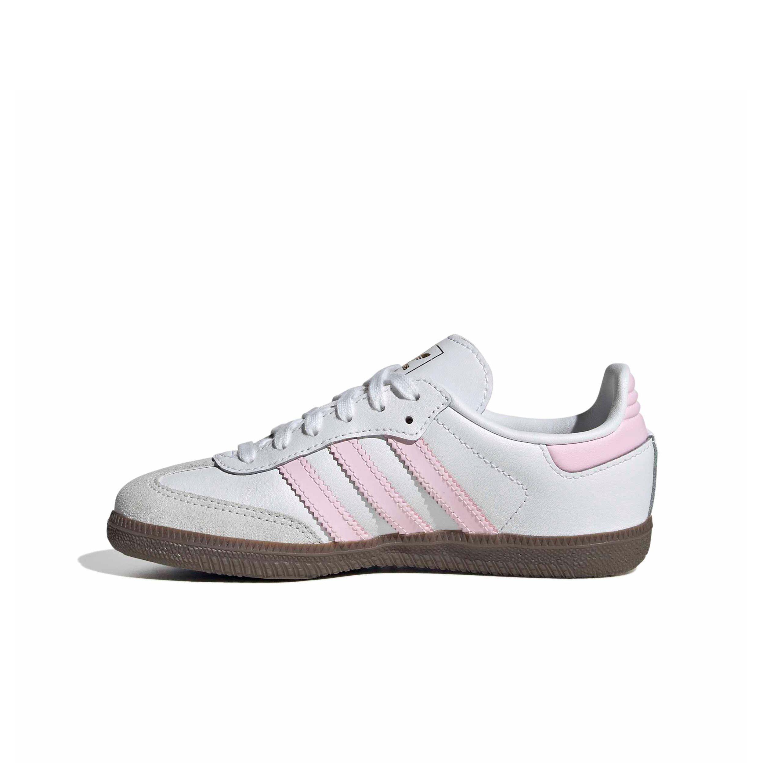 adidas Originals Samba OG "Ftwr White/Clear Pink/Gum 5" Preschool Girls' Shoe - WHITE/PINK/GUM Thumbnail View 2