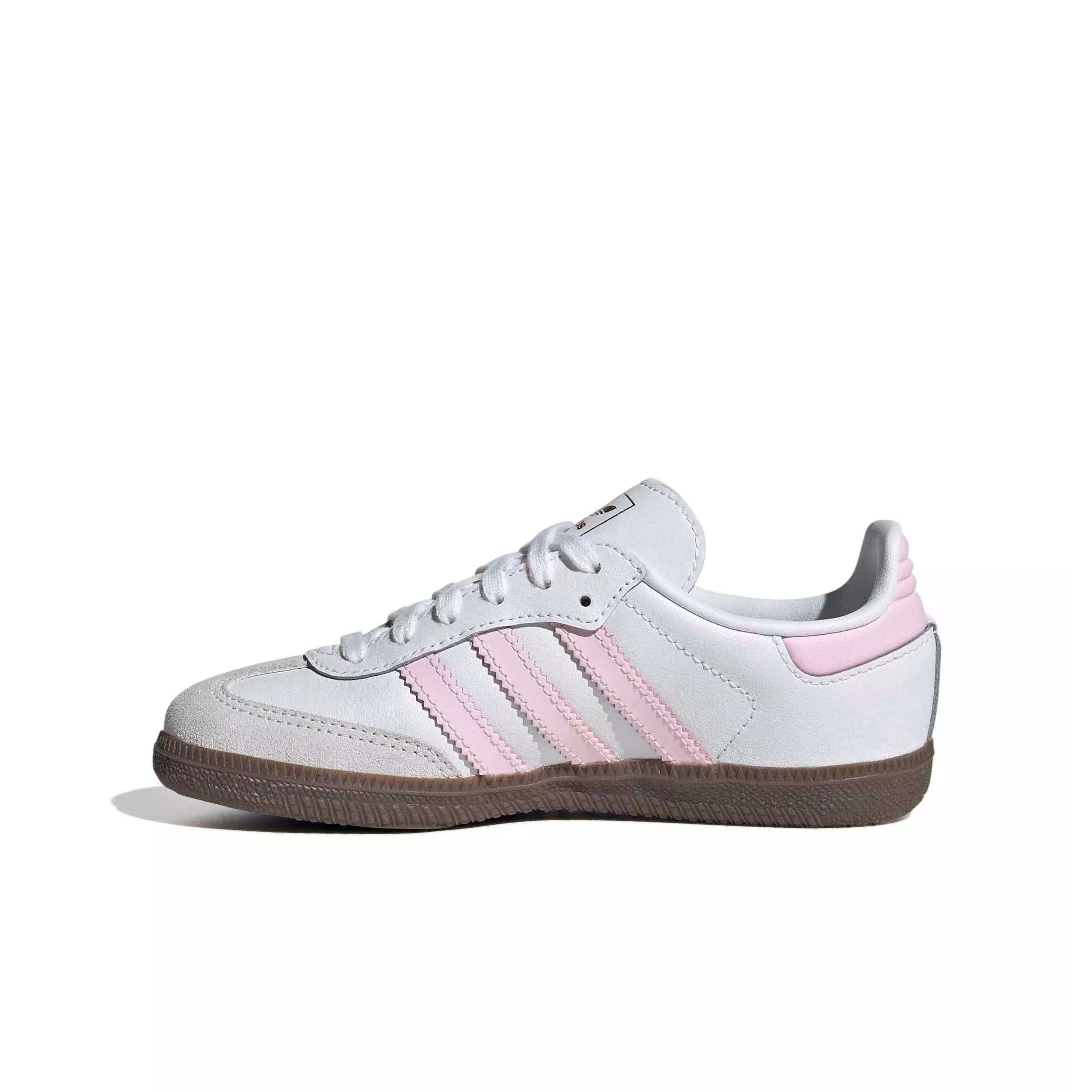adidas Originals Samba OG "Ftwr White/Clear Pink/Gum 5" Preschool Girls' Shoe - WHITE/PINK/GUM