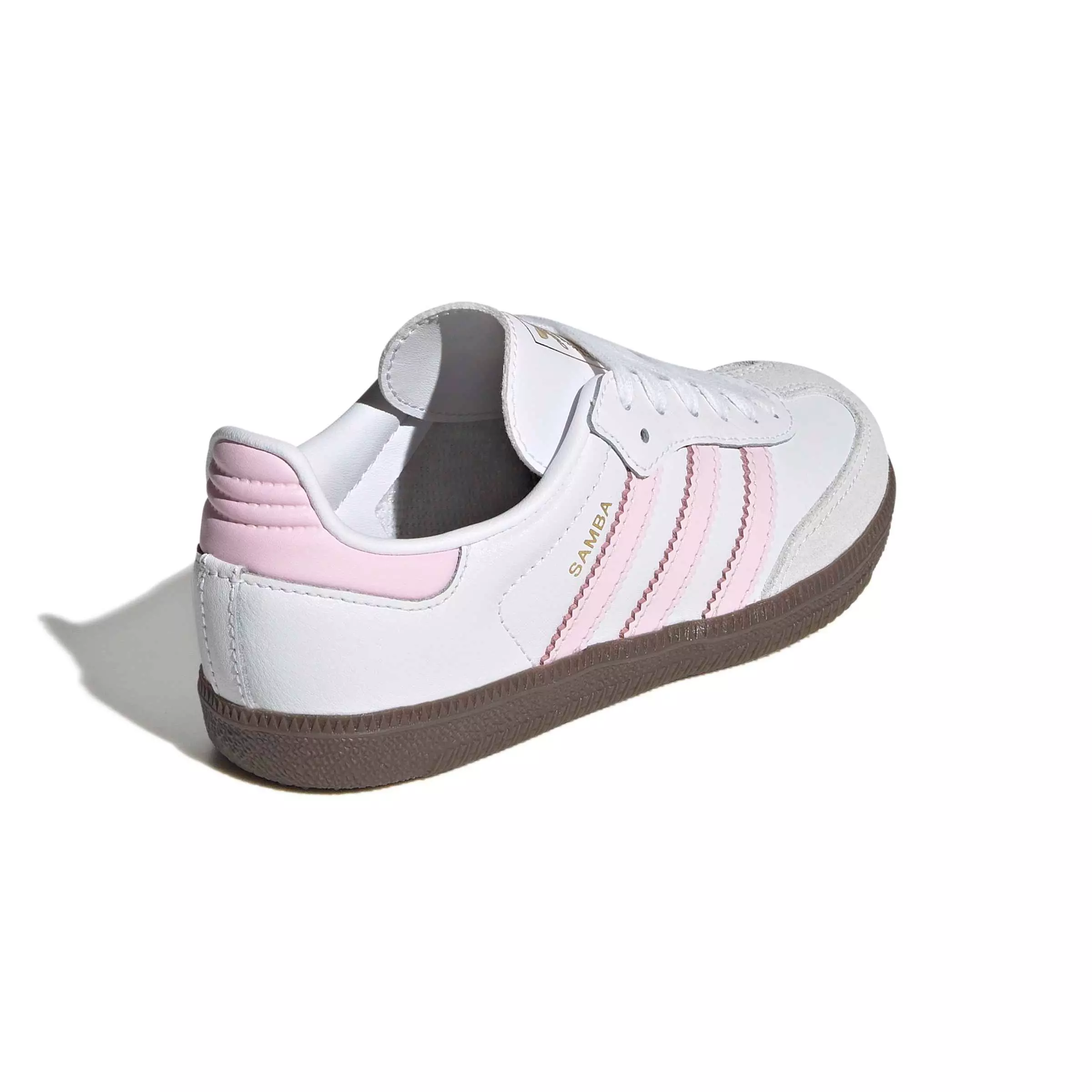 adidas Originals Samba OG "Ftwr White/Clear Pink/Gum 5" Preschool Girls' Shoe - WHITE/PINK/GUM