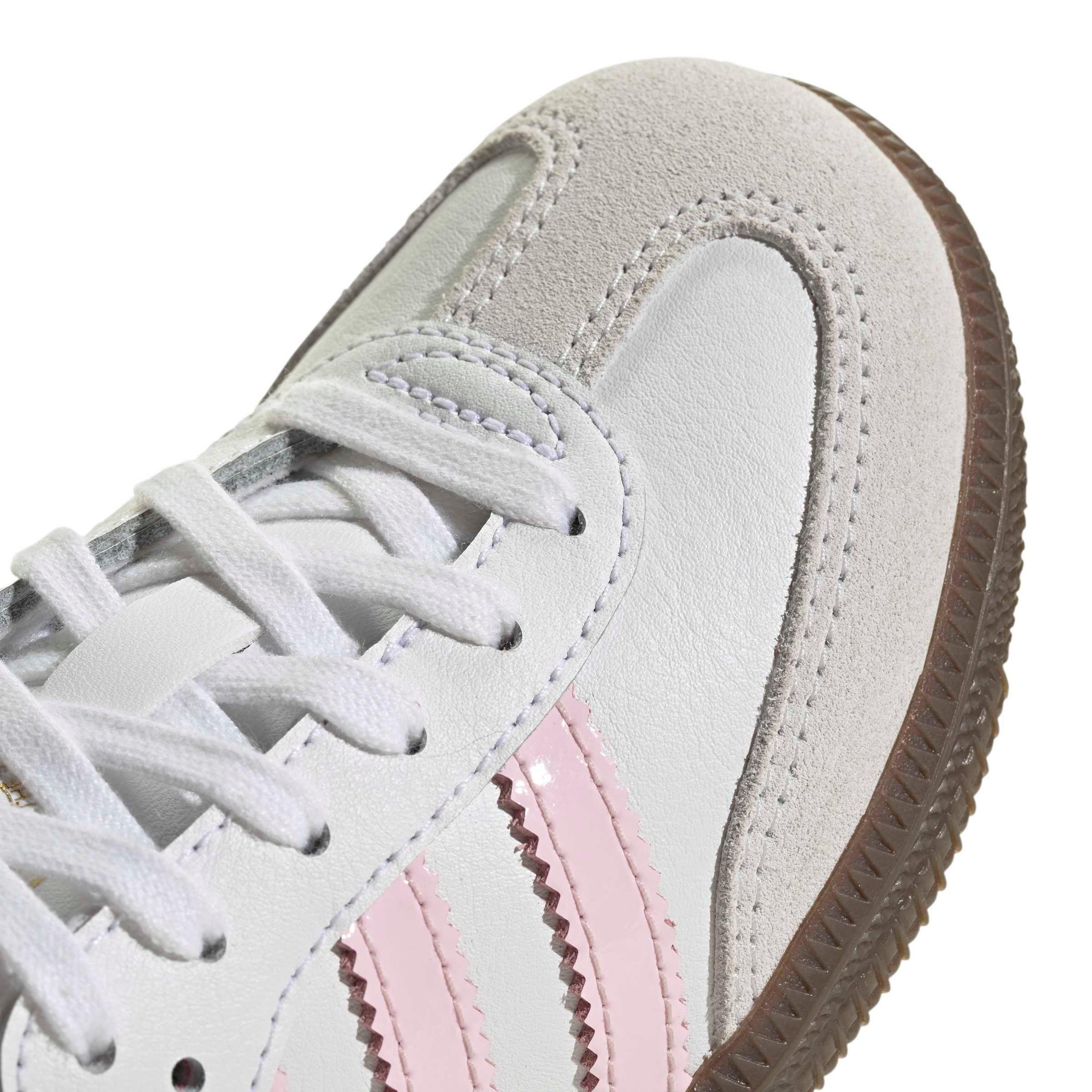 adidas Originals Samba OG "Ftwr White/Clear Pink/Gum 5" Preschool Girls' Shoe - WHITE/PINK/GUM Thumbnail View 5