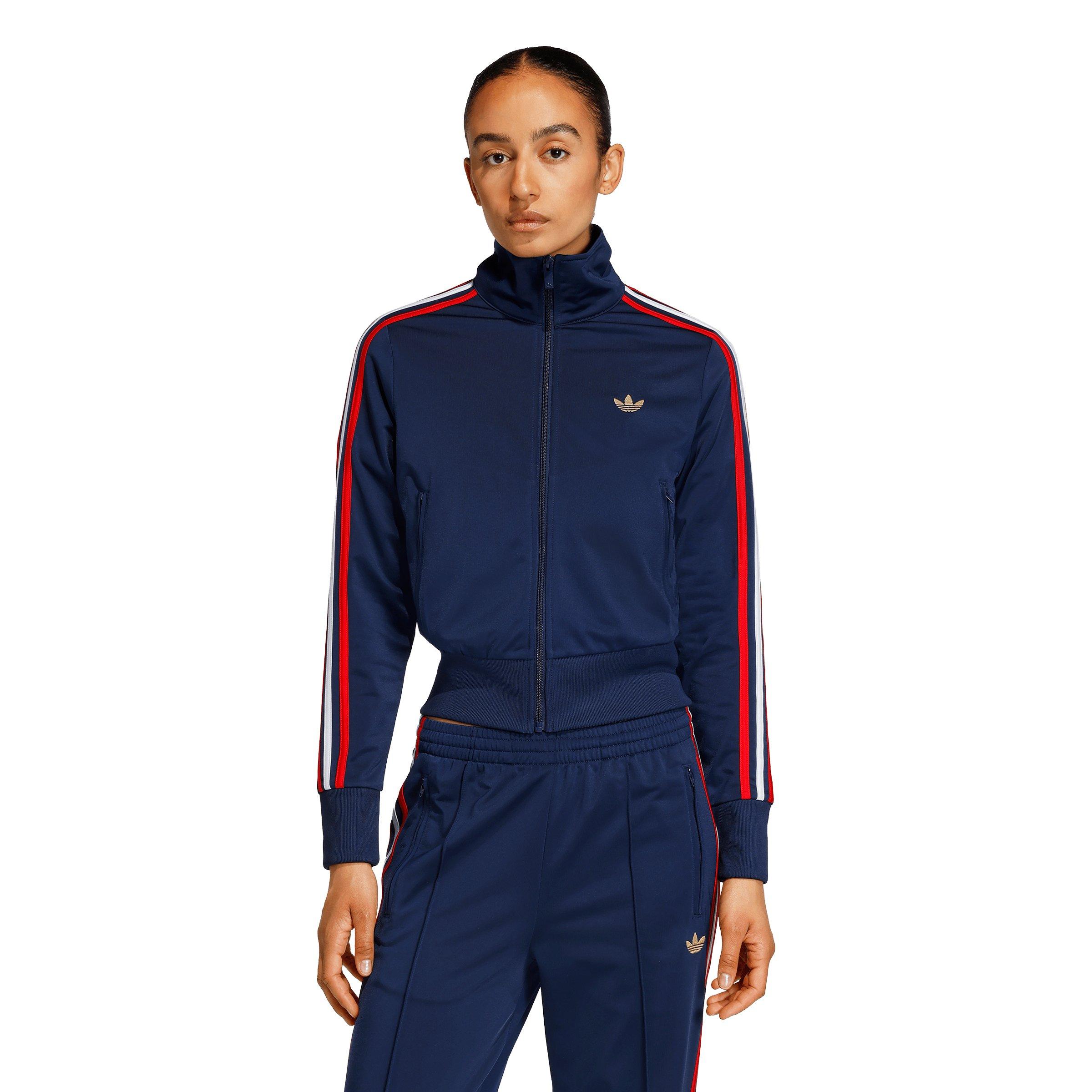 adidas Originals Women's Firebird Classic Track Top - Navy/Red - NAVY/RED Thumbnail View 1