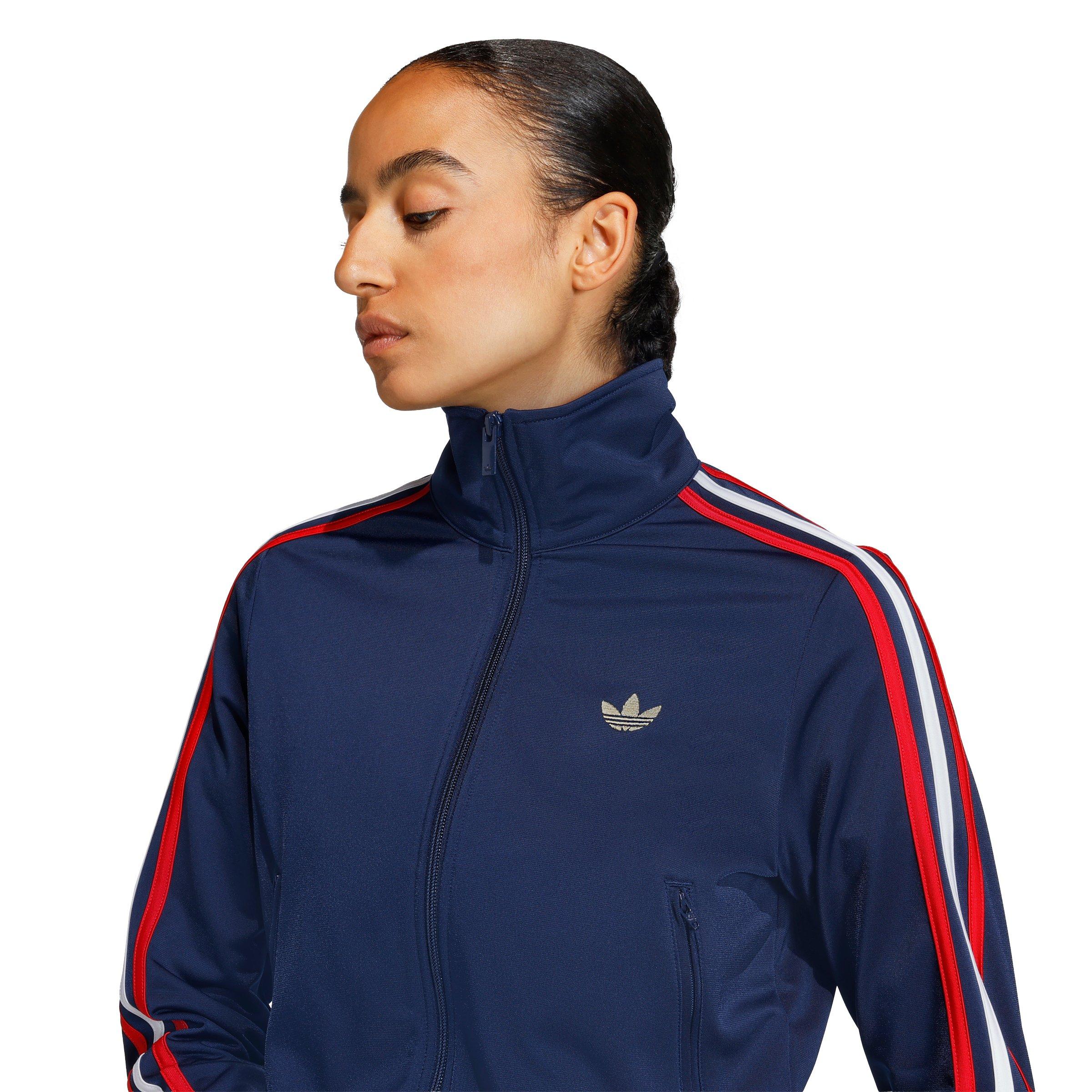 adidas Originals Women's Firebird Classic Track Top - Navy/Red - NAVY/RED Thumbnail View 3