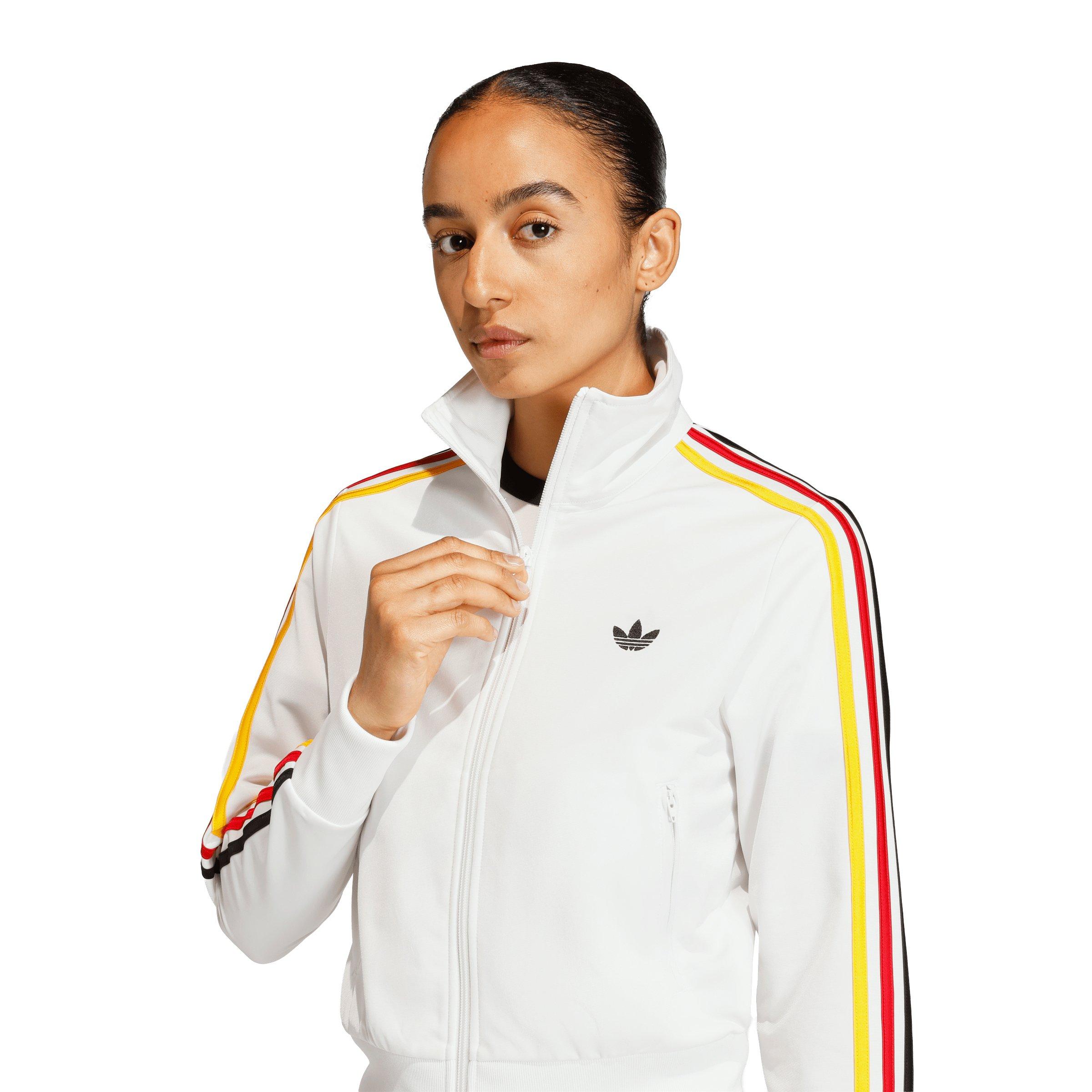 adidas Originals Women's Firebird Classic Track Top - White/Gold - WHITE/GOLD Thumbnail View 3
