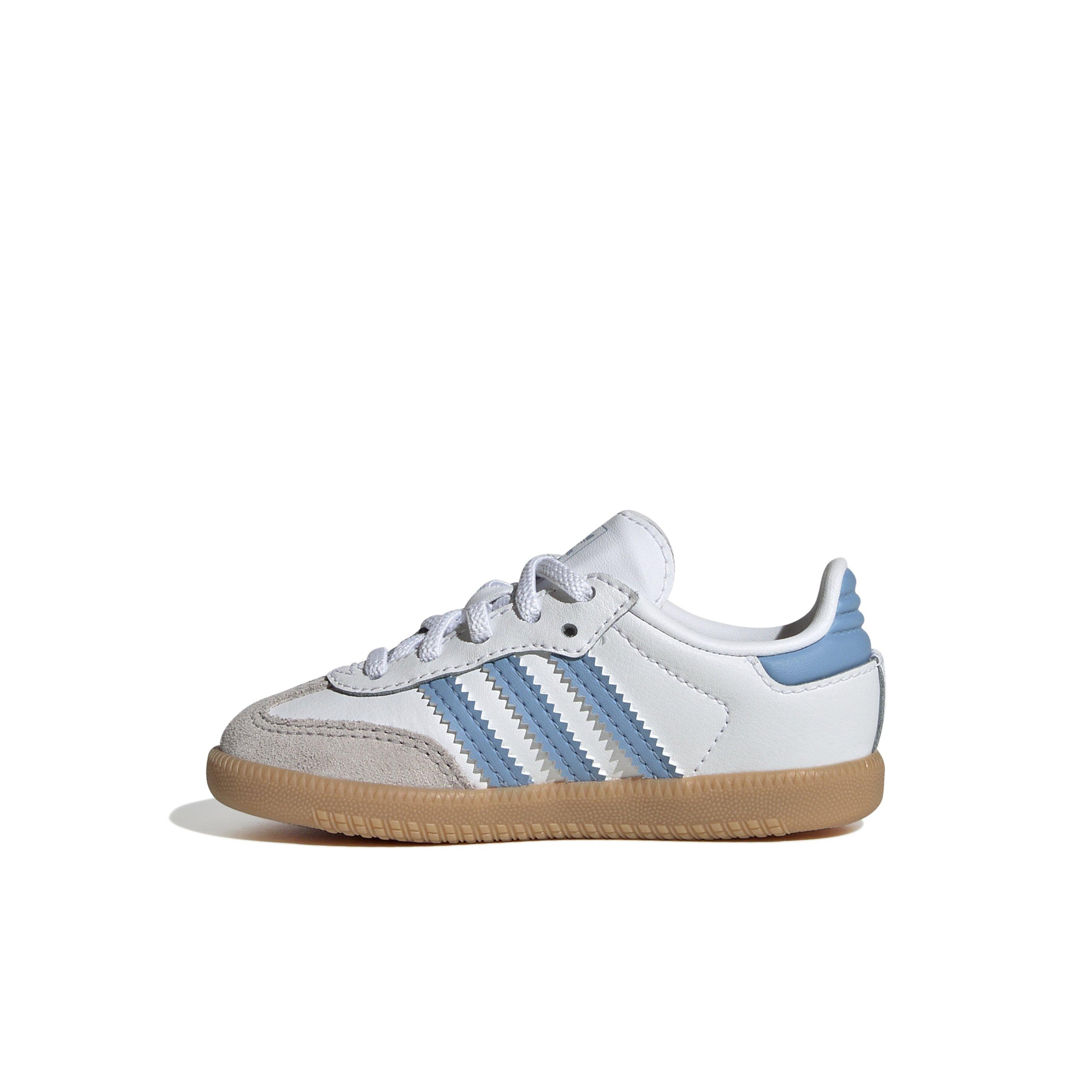 adidas Originals Samba OG Comfort Closure Infant Boys' "Ftwr White/Ash Blue/Gum 3" Shoe