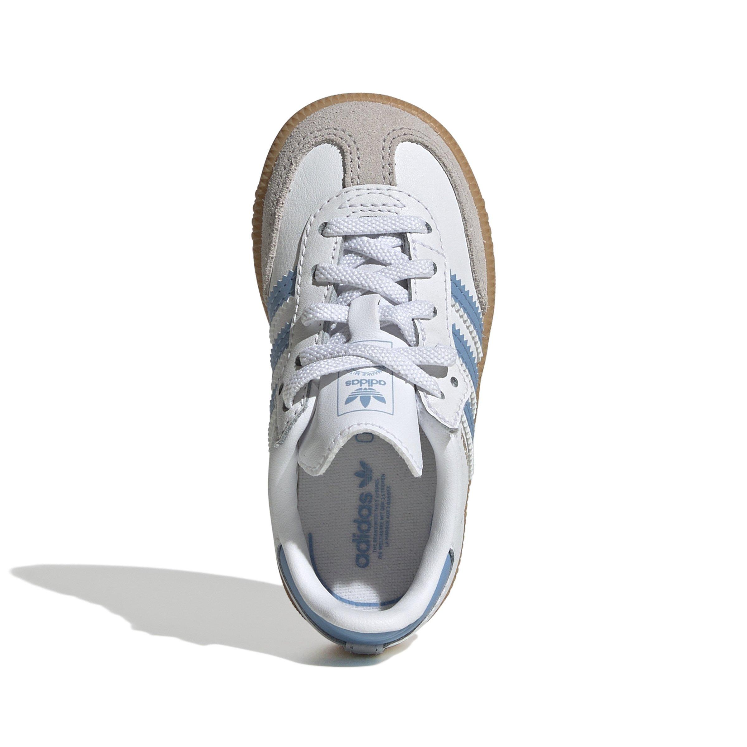 adidas Originals Samba OG Comfort Closure Infant Boys' "Ftwr White/Ash Blue/Gum 3" Shoe