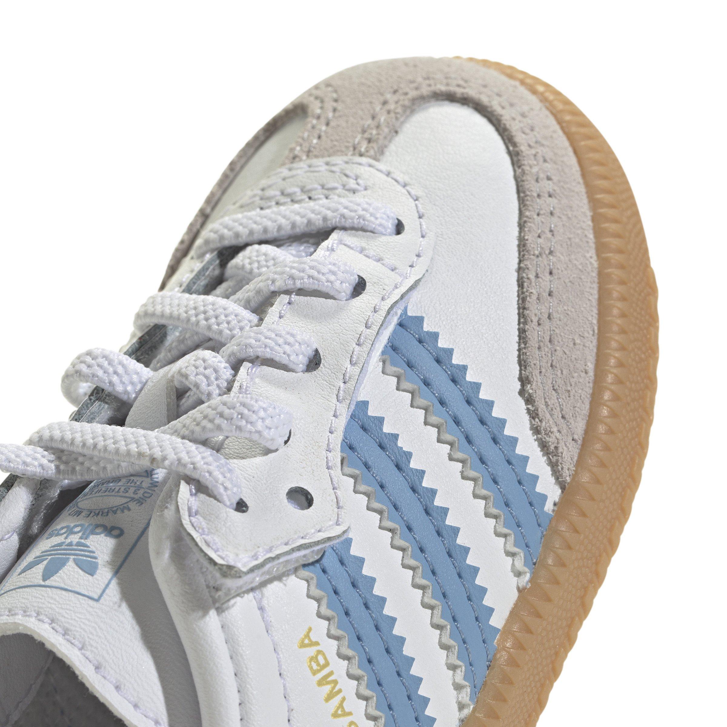 adidas Originals Samba OG Comfort Closure Infant Boys' "Ftwr White/Ash Blue/Gum 3" Shoe