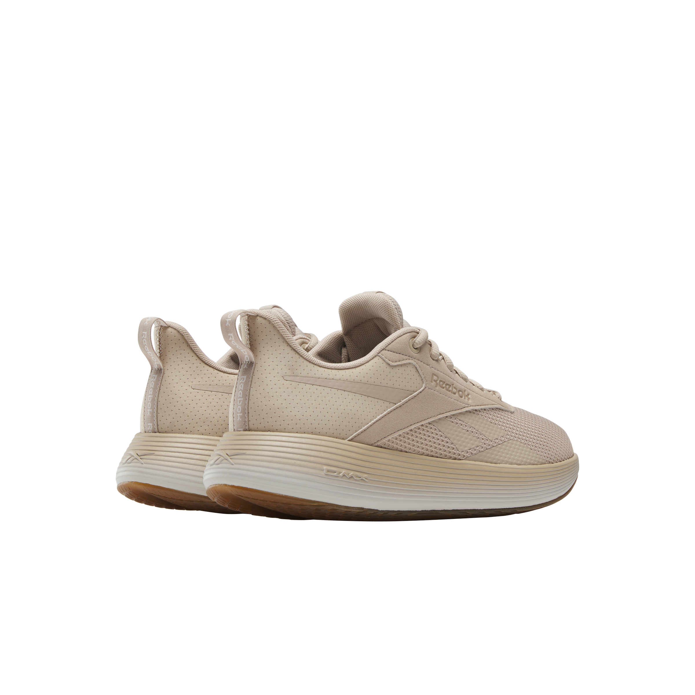 Reebok DMX Comfort + "Modern Beige/Chalk/Gum" Unisex Walking Shoe - BEIGE/CHALK/GUM Thumbnail View 3