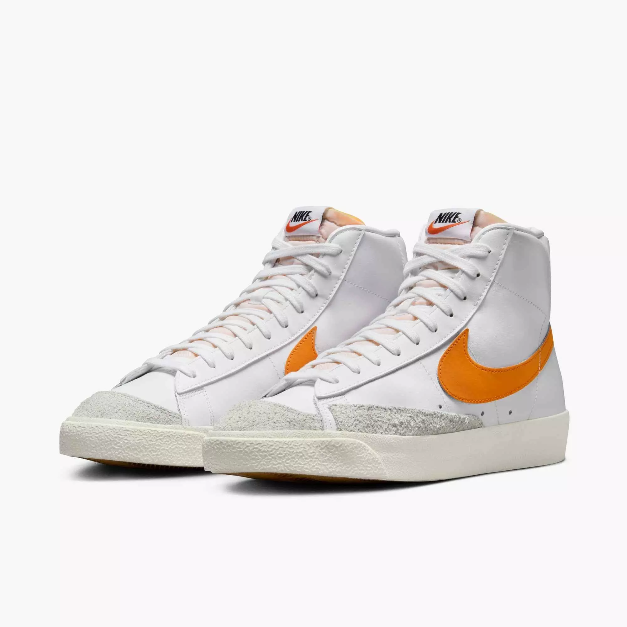 Nike Blazer Mid '77 Vintage "White/Summit White/Sail/Orange Peel" Men's Shoe - WHITE/WHITE/SAIL/ORANGE
