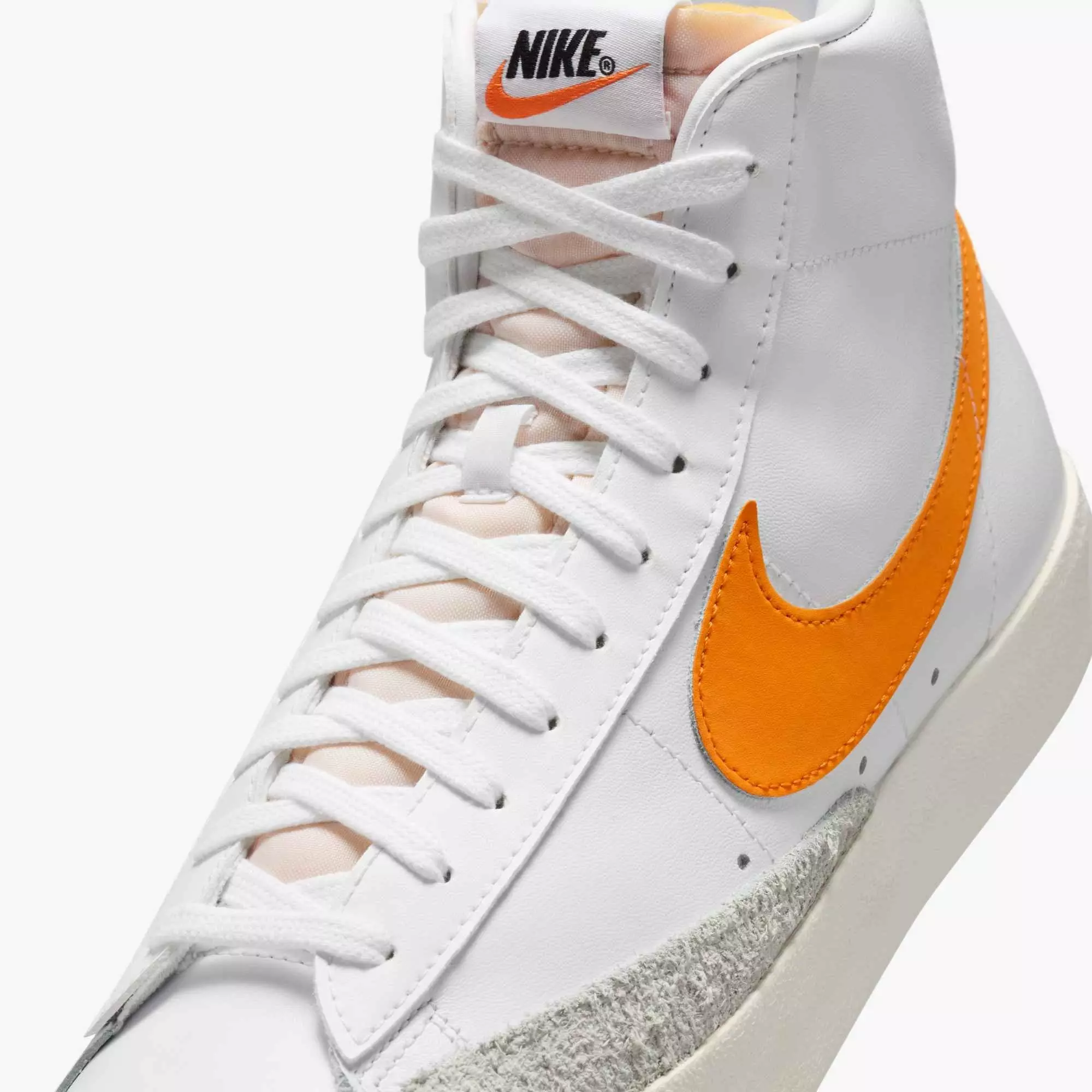 Nike Blazer Mid '77 Vintage "White/Summit White/Sail/Orange Peel" Men's Shoe - WHITE/WHITE/SAIL/ORANGE