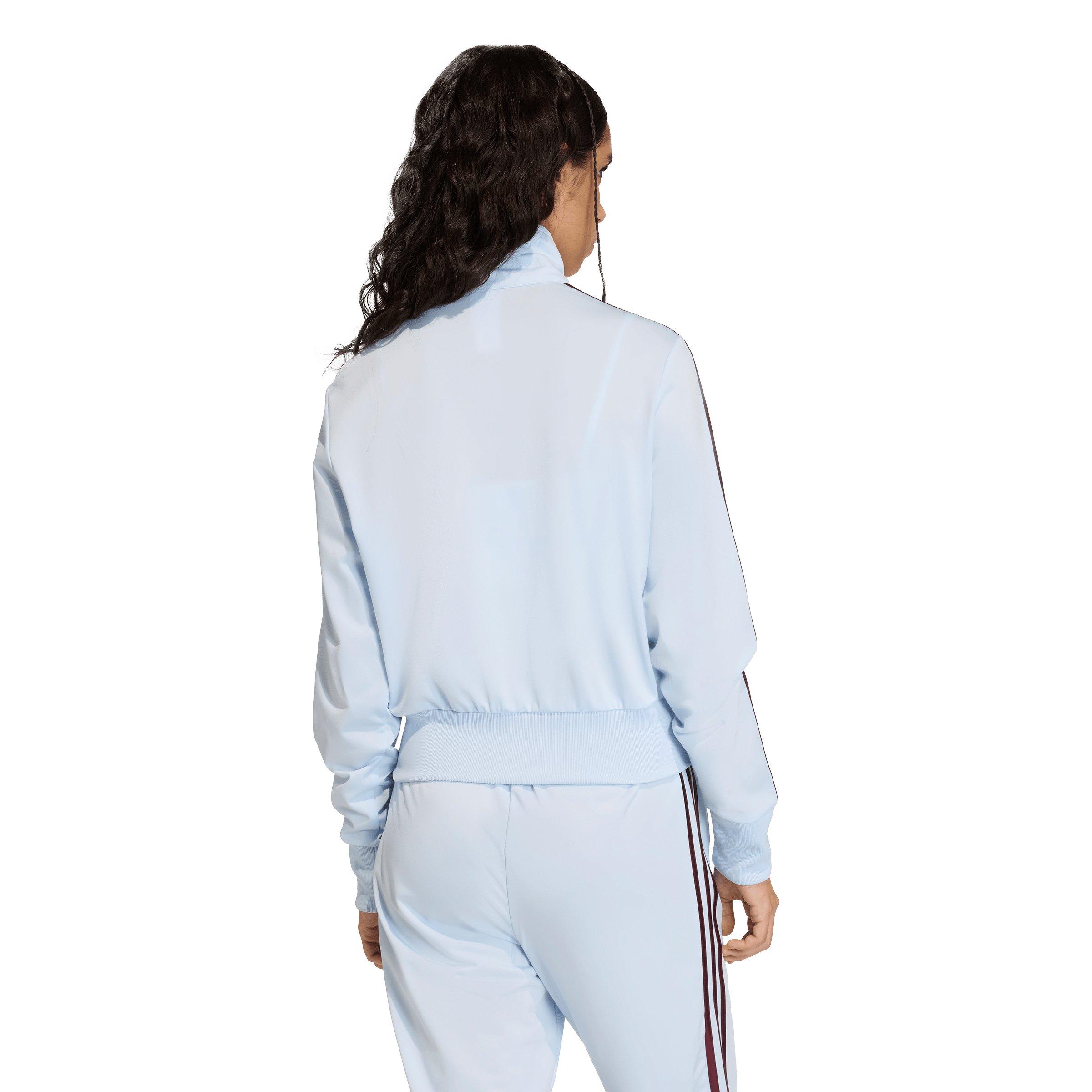 adidas Originals Women's Firebird Classic Track Top - Light Blue/Maroon - LIGHT BLUE/MAROOn Thumbnail View 2