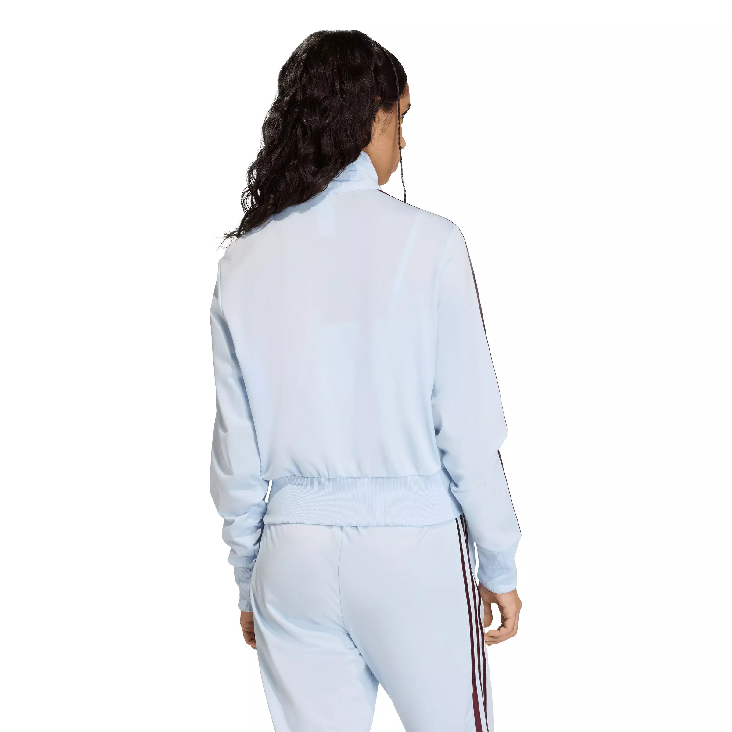 adidas Originals Women's Firebird Classic Track Top - Light Blue/Maroon - LIGHT BLUE/MAROOn
