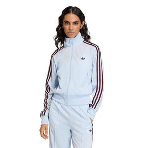 adidas Originals Women's Firebird Classic Track Top - Light Blue/Maroon