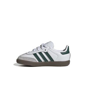 adidas Originals Samba OG Comfort Closure "Ftwr White/Collegiate Green/Gum 5" Infant Boys' Shoe
