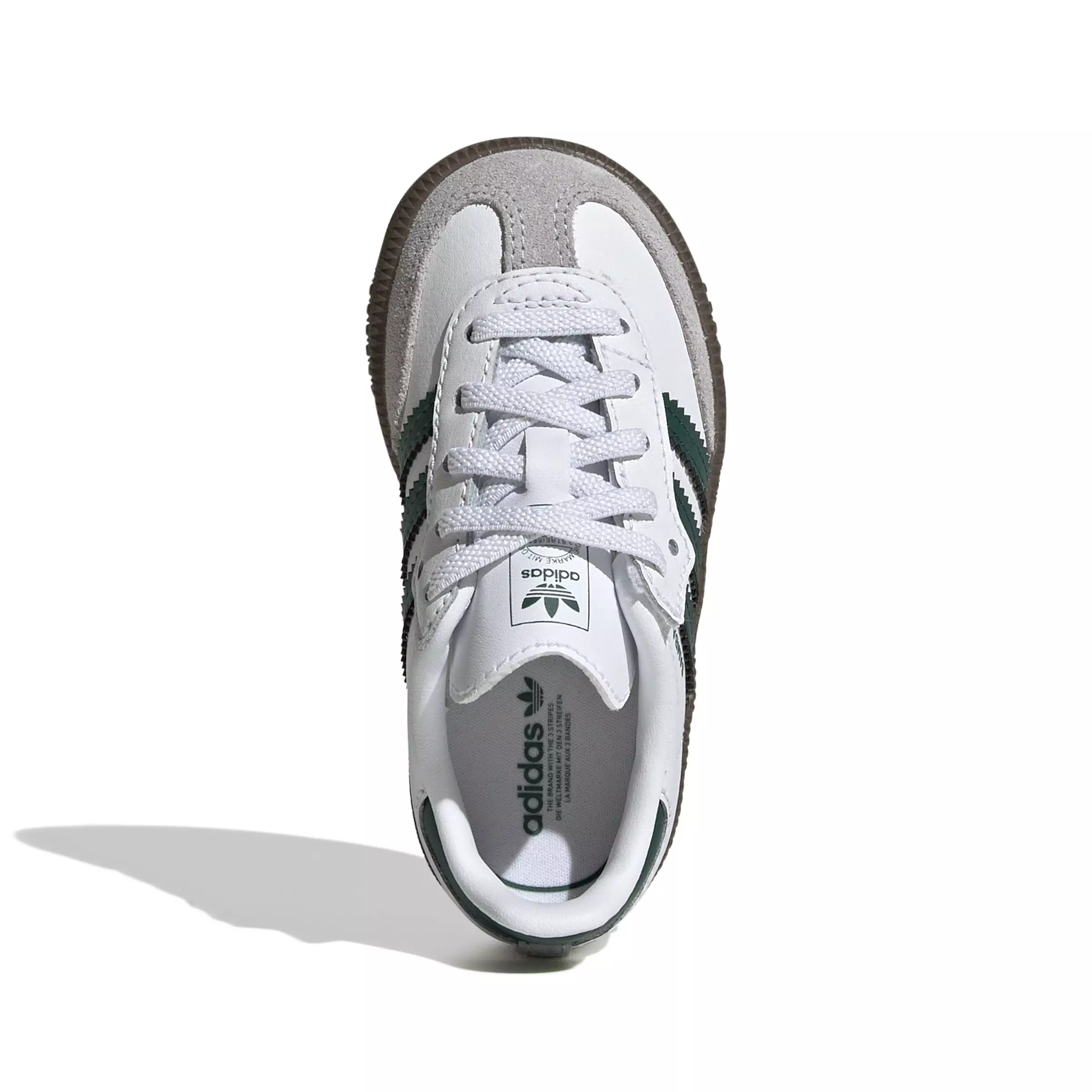 adidas Originals Samba OG Comfort Closure "Ftwr White/Collegiate Green/Gum 5" Infant Boys' Shoe - WHITE/GREEN/GUM