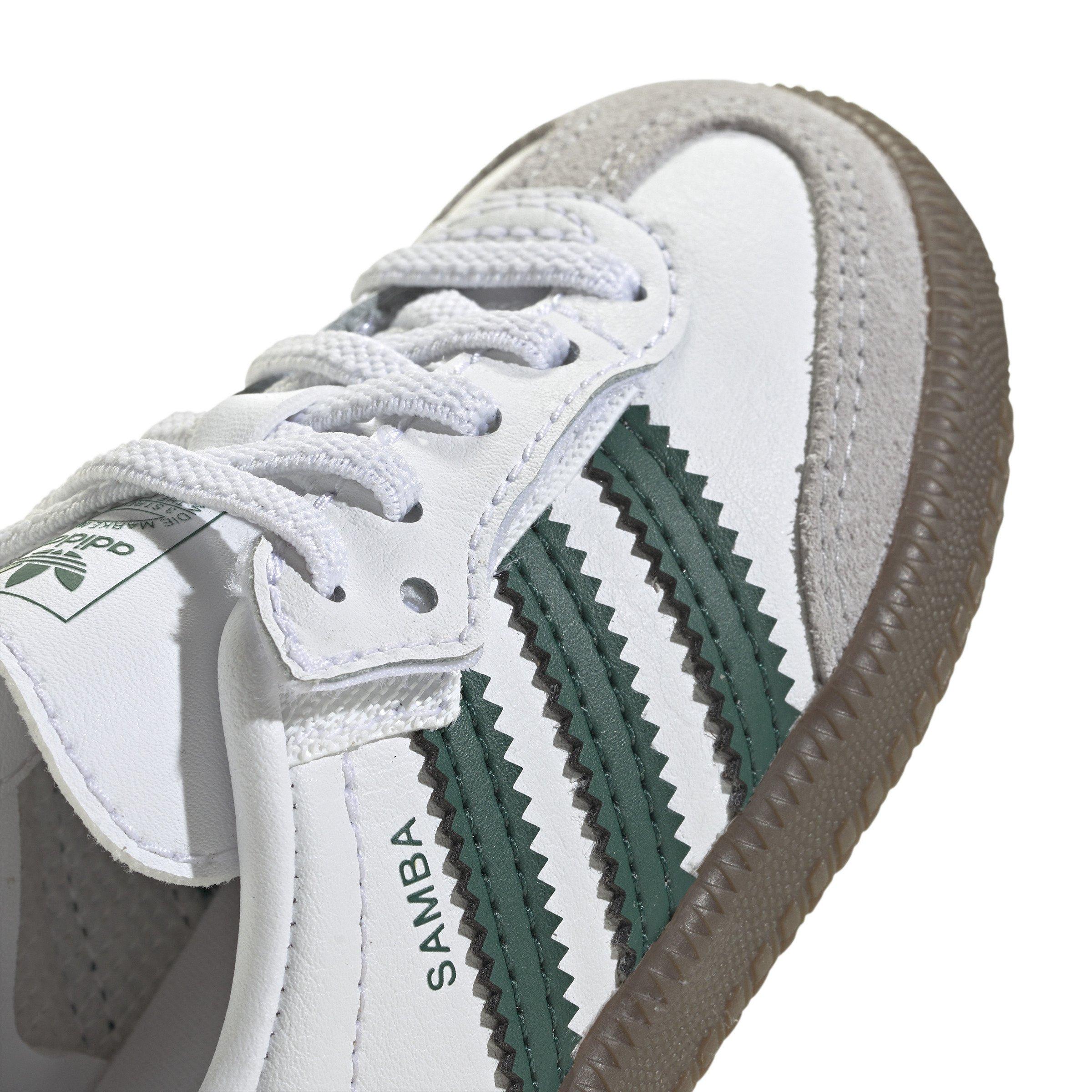 adidas Originals Samba OG Comfort Closure Infant Boys' "Ftwr White/Collegiate Green/Gum 5" Shoe