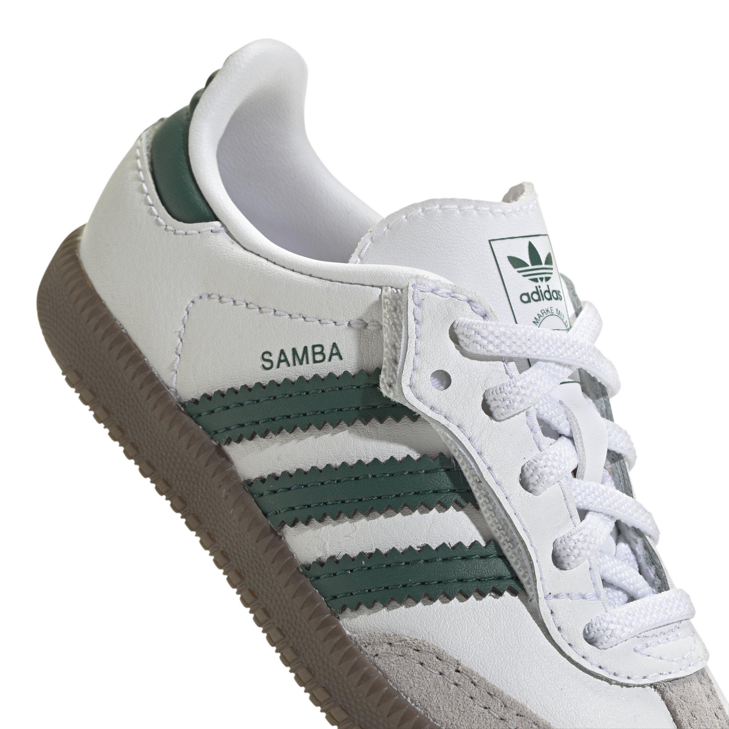adidas Originals Samba OG Comfort Closure Infant Boys' "Ftwr White/Collegiate Green/Gum 5" Shoe