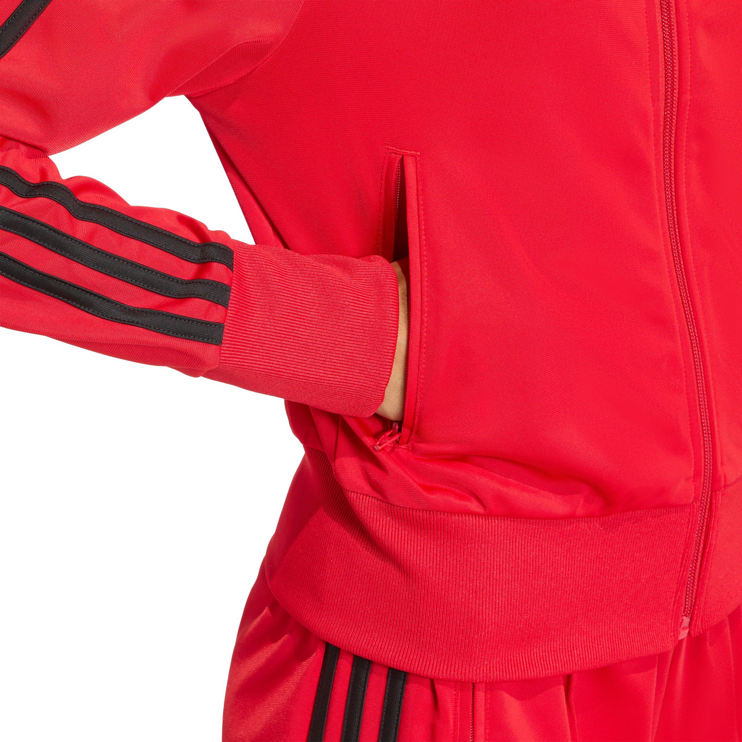 adidas Originals Women's Firebird Classic Track Top - Red/Black - RED/BLACK Thumbnail View 3