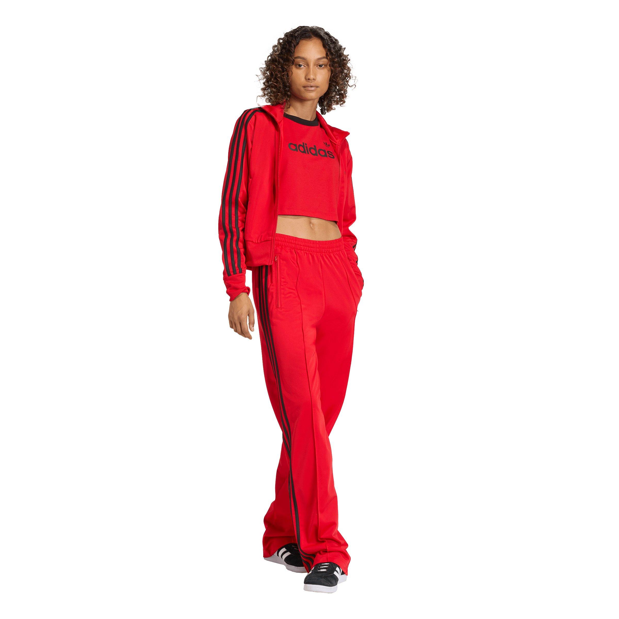 adidas Originals Women's Firebird Classic Track Top - Red/Black - RED/BLACK Thumbnail View 5